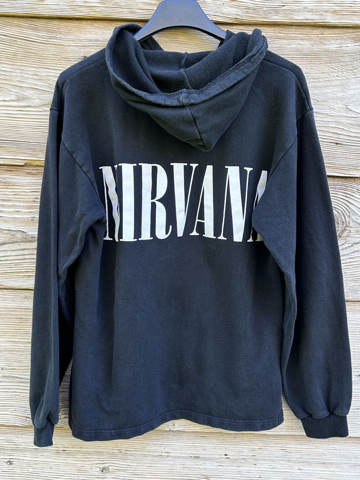 Band Tees 90s Vintage Nirvana Kurt Cobain Bootleg Hoodie Black Size S / US 4 / IT 40 - 4 Thumbnail