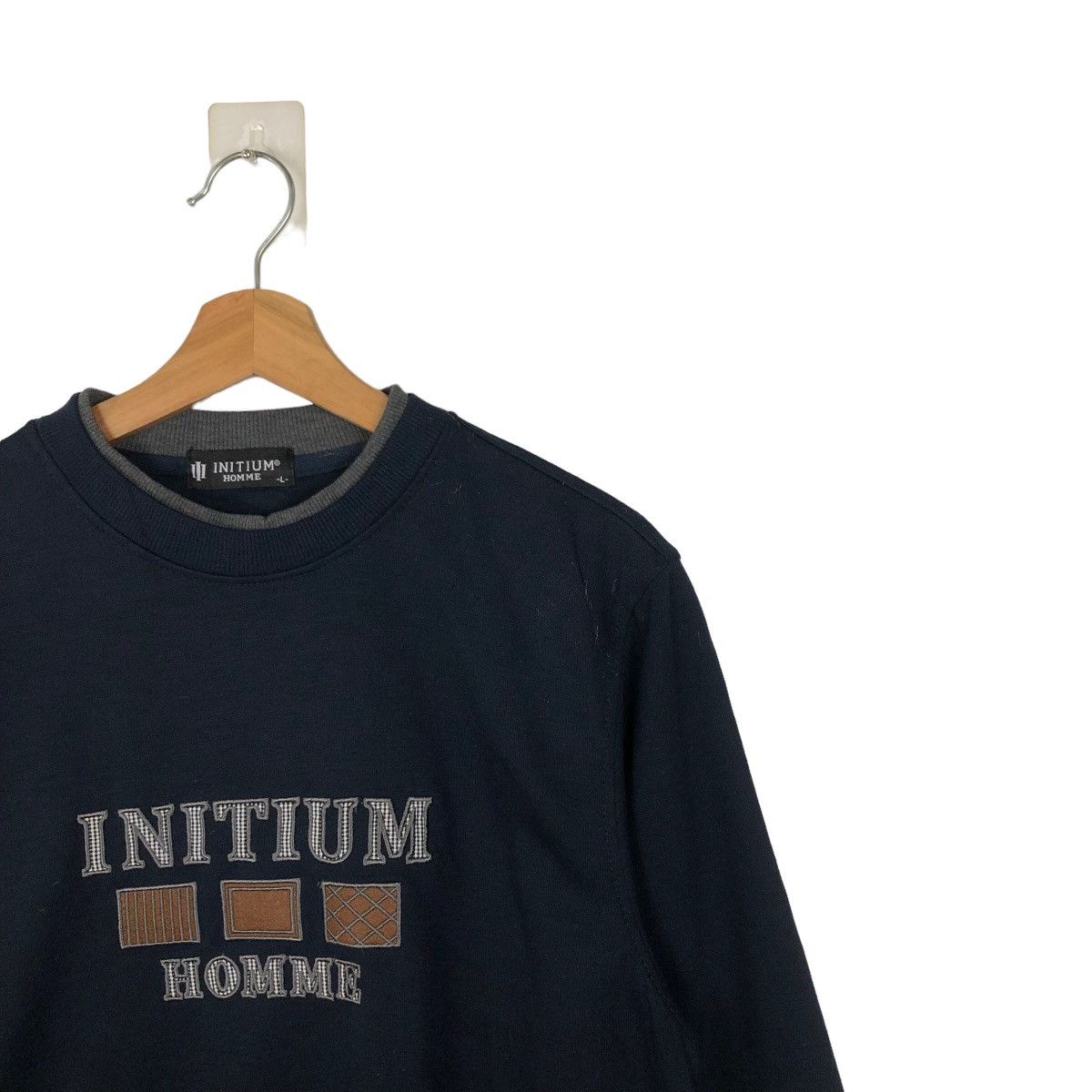 Japanese Brand VINTAGE SWEATSHIRT INITIUM HOMME SPELL OUT BIG LOGO Size US L / EU 52-54 / 3 - 5 Thumbnail