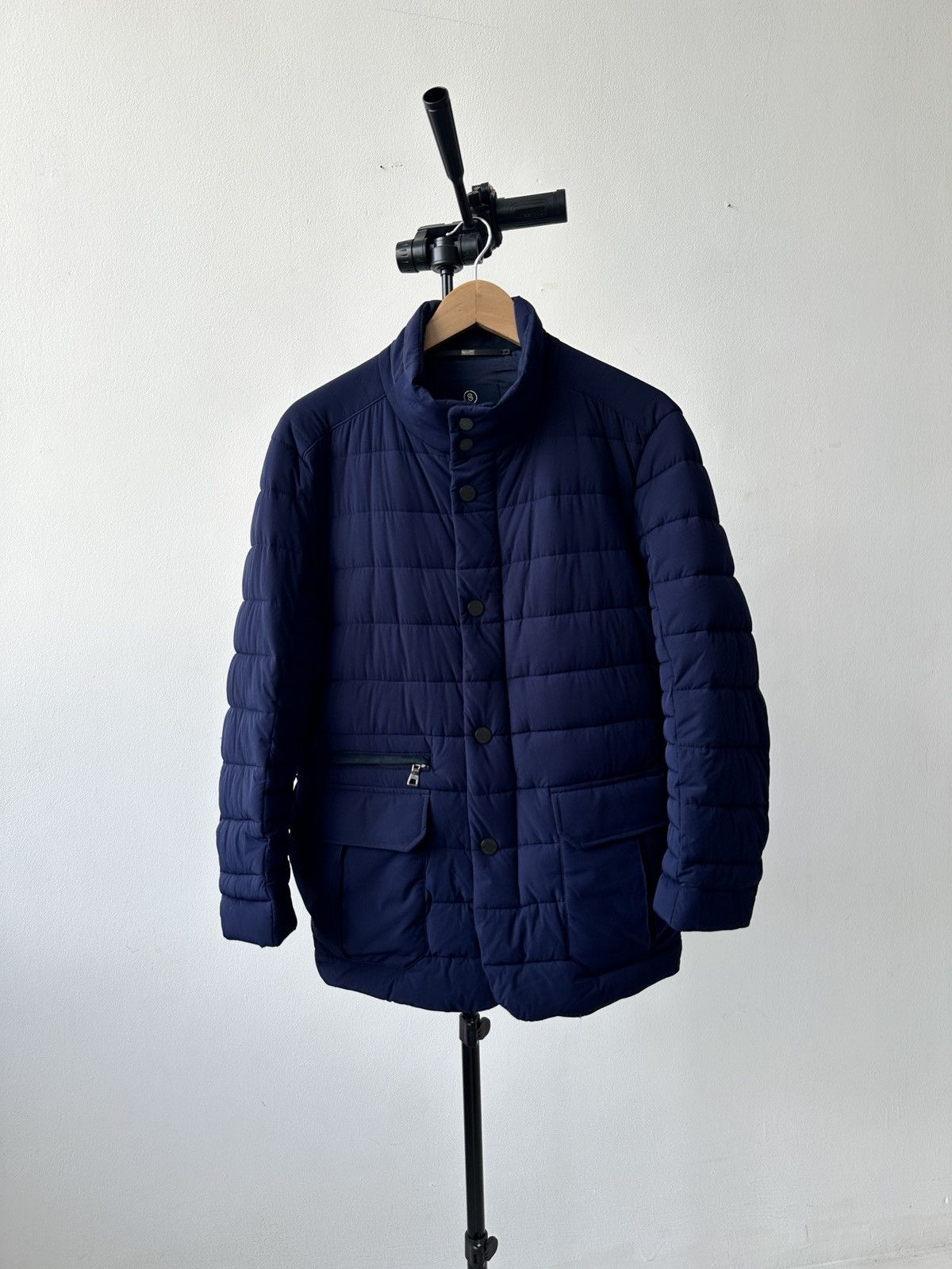 Schneiders Salzburg Navy Quilted Micro Down Jacket