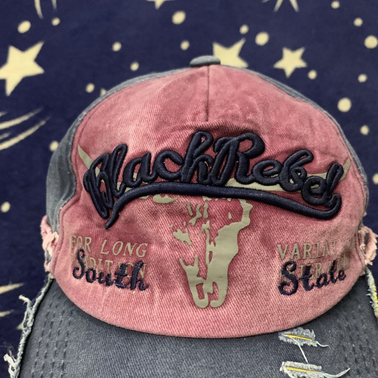 Japanese Brand Hype🔥 BlackRebel Fade Distressed Cap Size ONE SIZE - 6 Thumbnail