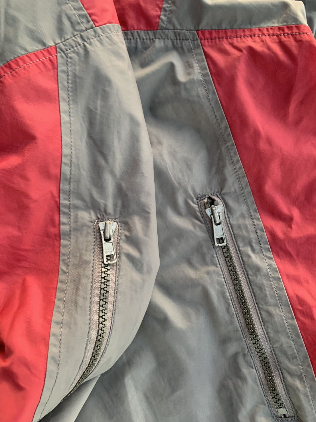 Adidas Jacket Adidas Two-Tone Peach Grey Vintage 90's Size US M / EU 48-50 / 2 - 4 Thumbnail
