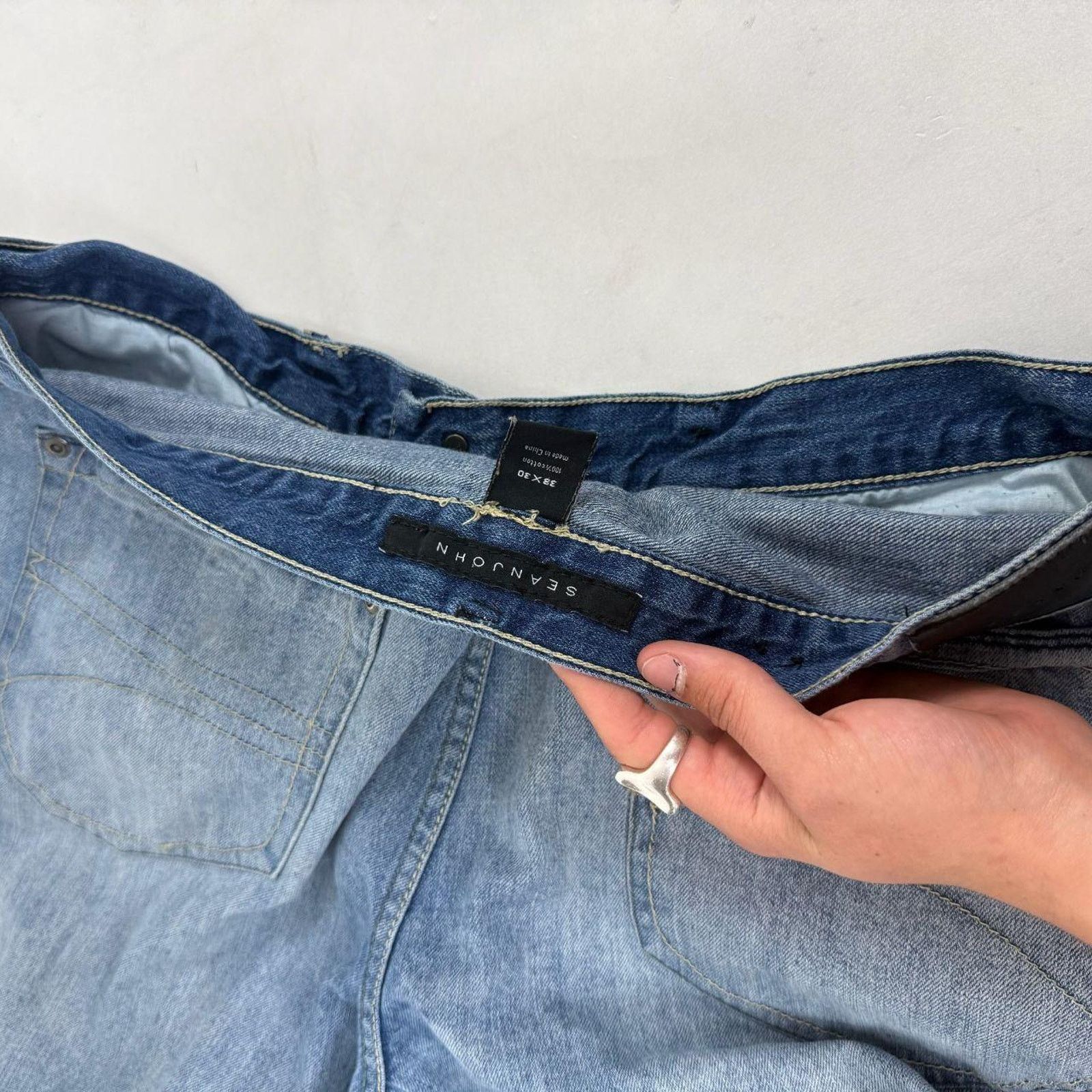 JNCO × Sean John × Vintage Vintage embroidered baggy y2k sean john archive grunge jeans Size US 38 / EU 54 - 6 Thumbnail