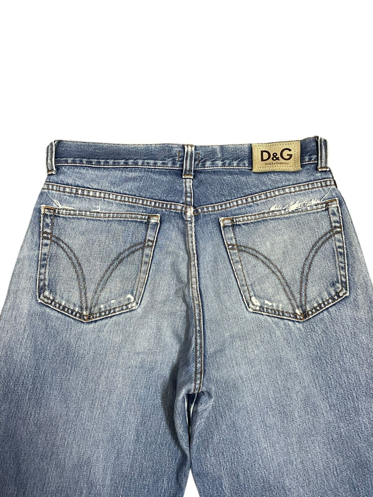 Dolce & Gabbana Vintage Y2K Dolce & Gabbana Distressed Side Tape Short Jeans Size US 32 / EU 48 - 7 Thumbnail