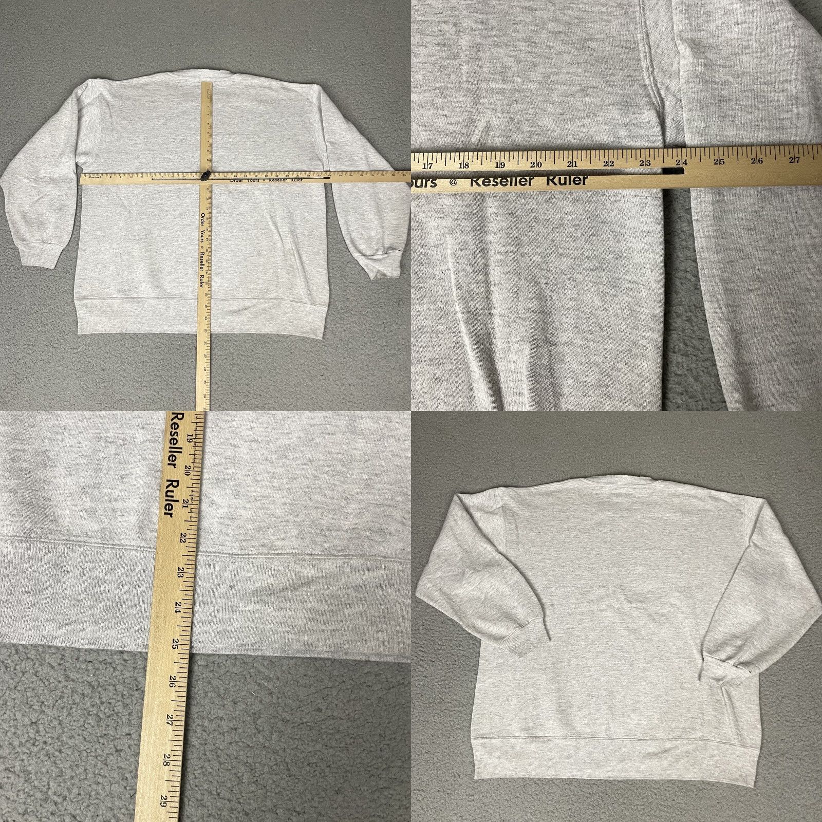 Russell Athletic VINTAGE Russell Athletics Sweatshirt Adult XL Grey 90’s Thrashed Distressed USA Logo Cotton Fleece Crew Neck Long Sleeve Pullover Men Size US XL / EU 56 / 4 - 8 Thumbnail