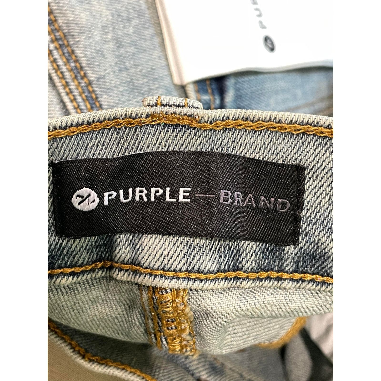 Purple Brand Purple Brand "Shine" Light Wash Blue Jeans Size US 34 / EU 50 - 8 Thumbnail