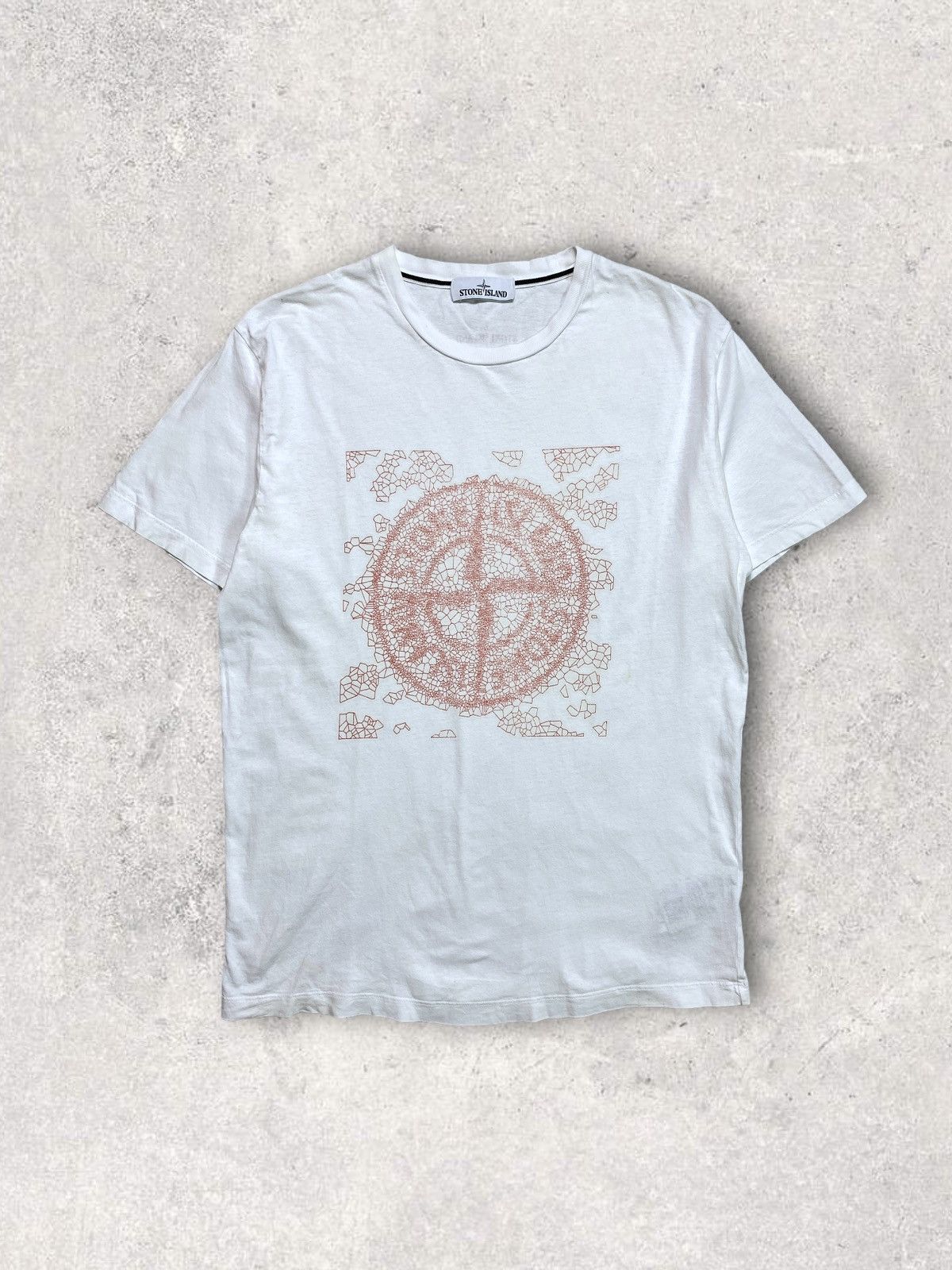 Stone Island Stone Island SI white tee tshirt drip drill streetwear Size US L / EU 52-54 / 3 - 1 Thumbnail