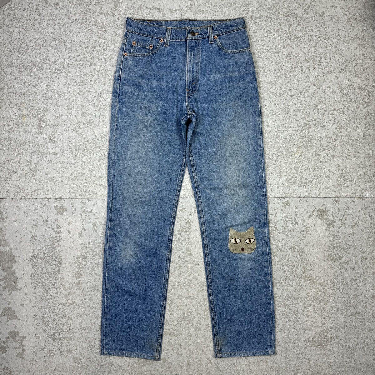 Levi's × Vintage 1996 Vintage Levis 510 Blue Jeans Cat Patch Jeans- sf1 Size US 29 - 3 Thumbnail