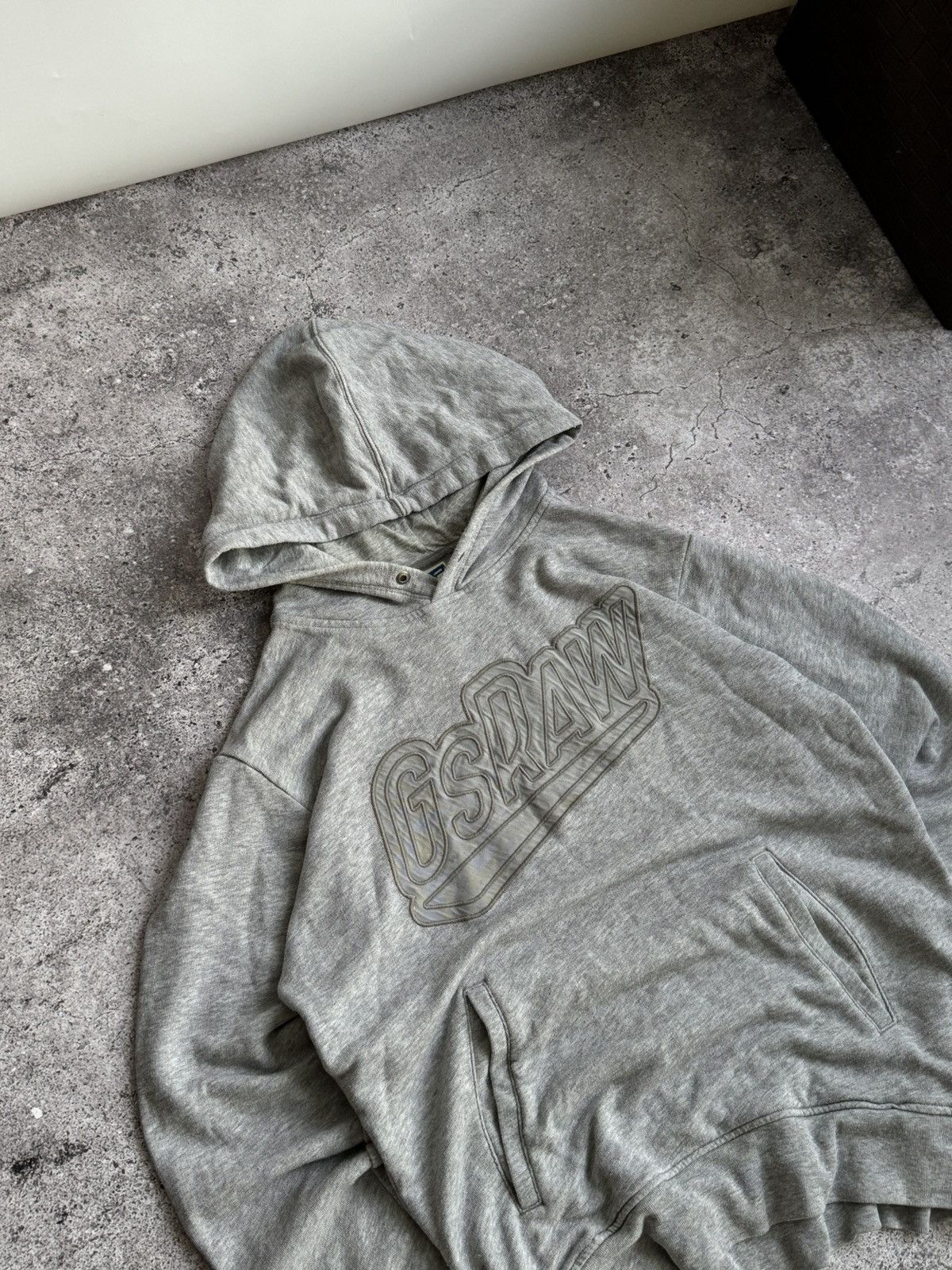 G-Star × Vintage Vintage G-Star big logo grey hoodie Size US L / EU 52-54 / 3 - 2 Thumbnail