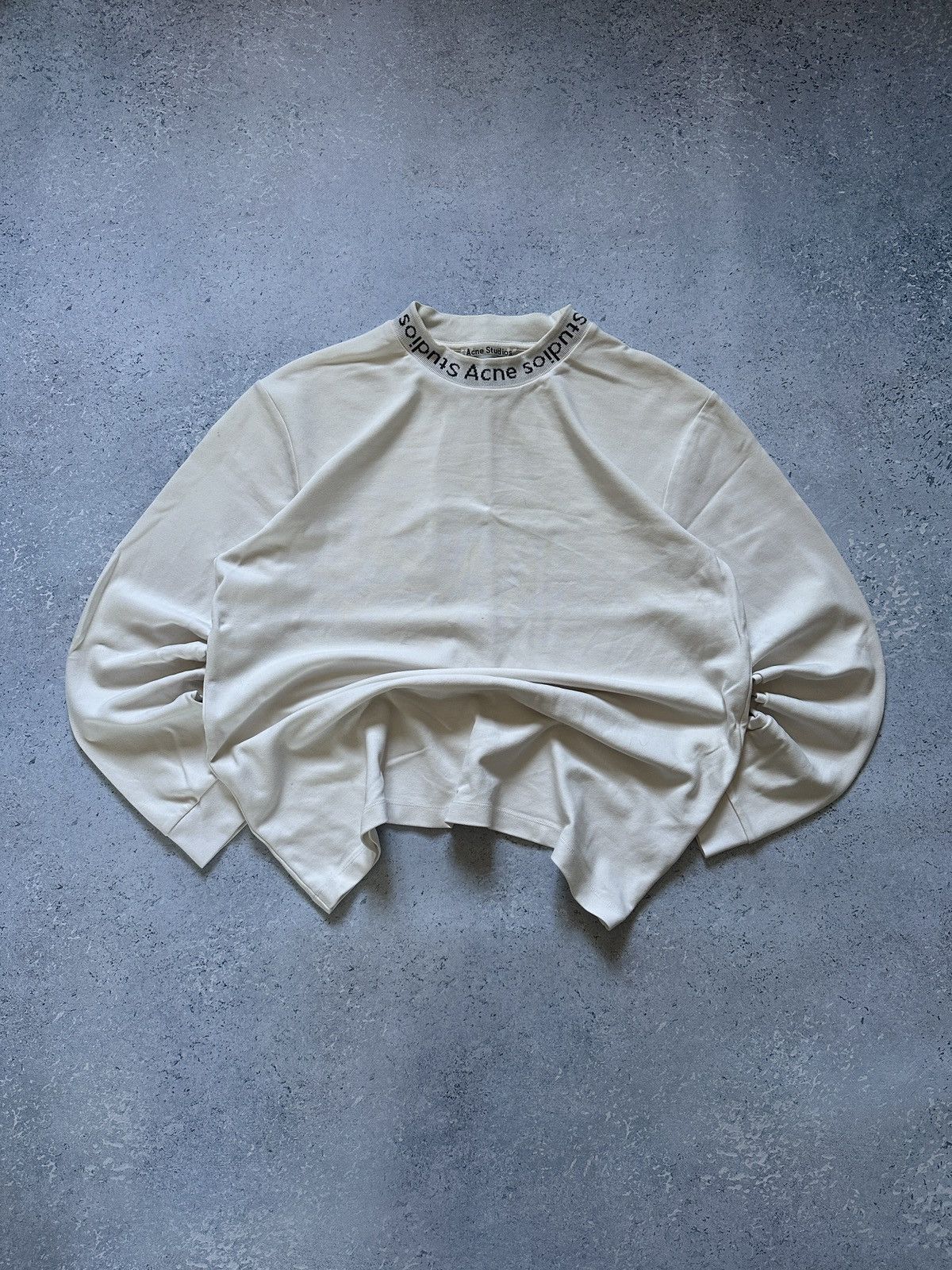 Acne Studios Logo Mock Neck Sweatshirt Men's Size L