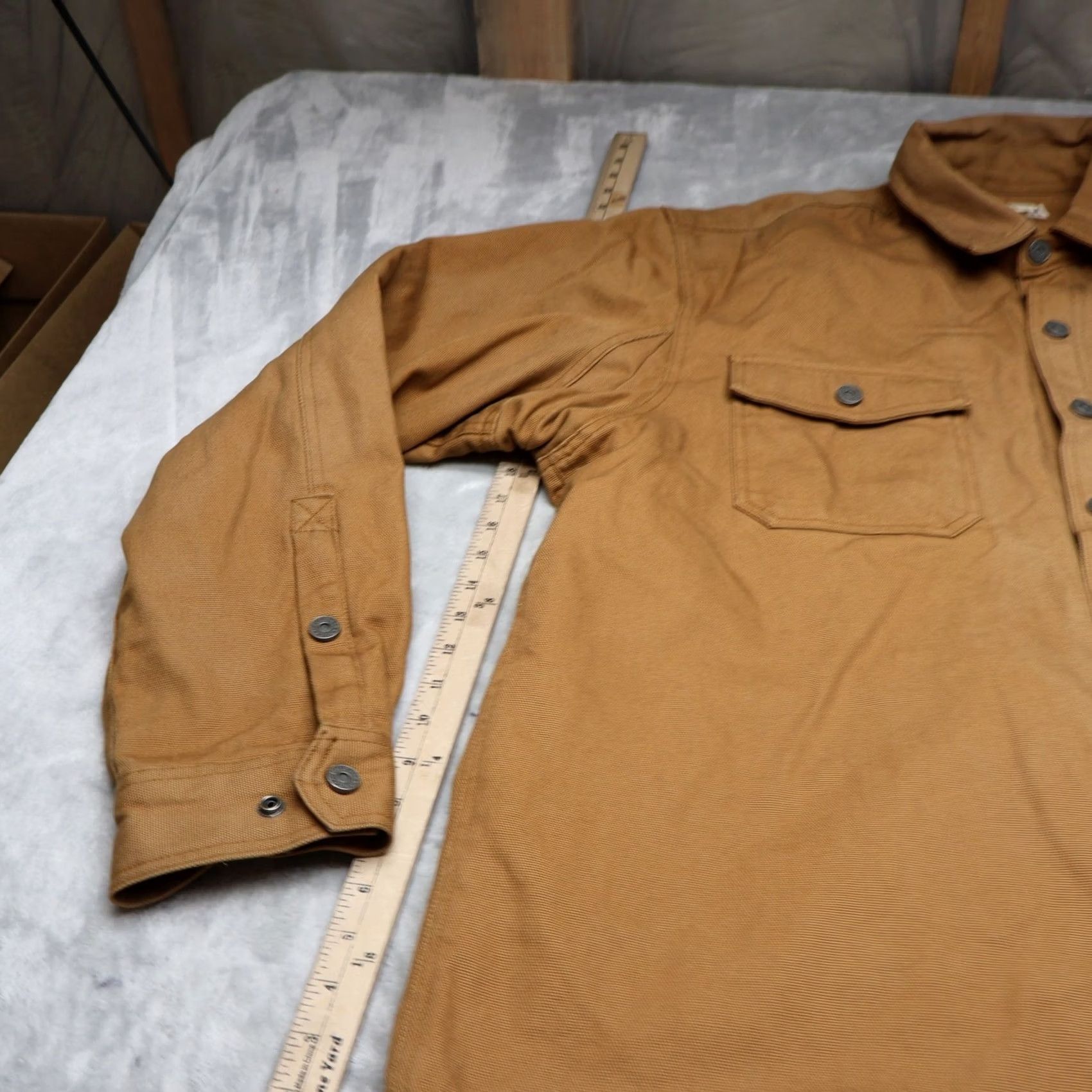 Duluth Trading Company Duluth Trading Co Shirt Mens XLT Brown Tall Hanger Bender Fire Hose Canvas Work Size US XL / EU 56 / 4 - 2 Thumbnail