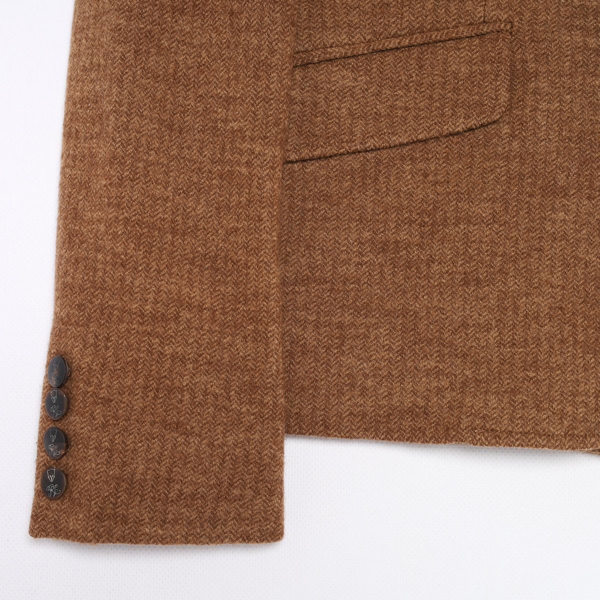 Ralph Lauren Sport Polo Ralph Lauren Sport Tweed Wool Blazer Jacket Brown Size M / US 6-8 / IT 42-44 - 4 Thumbnail