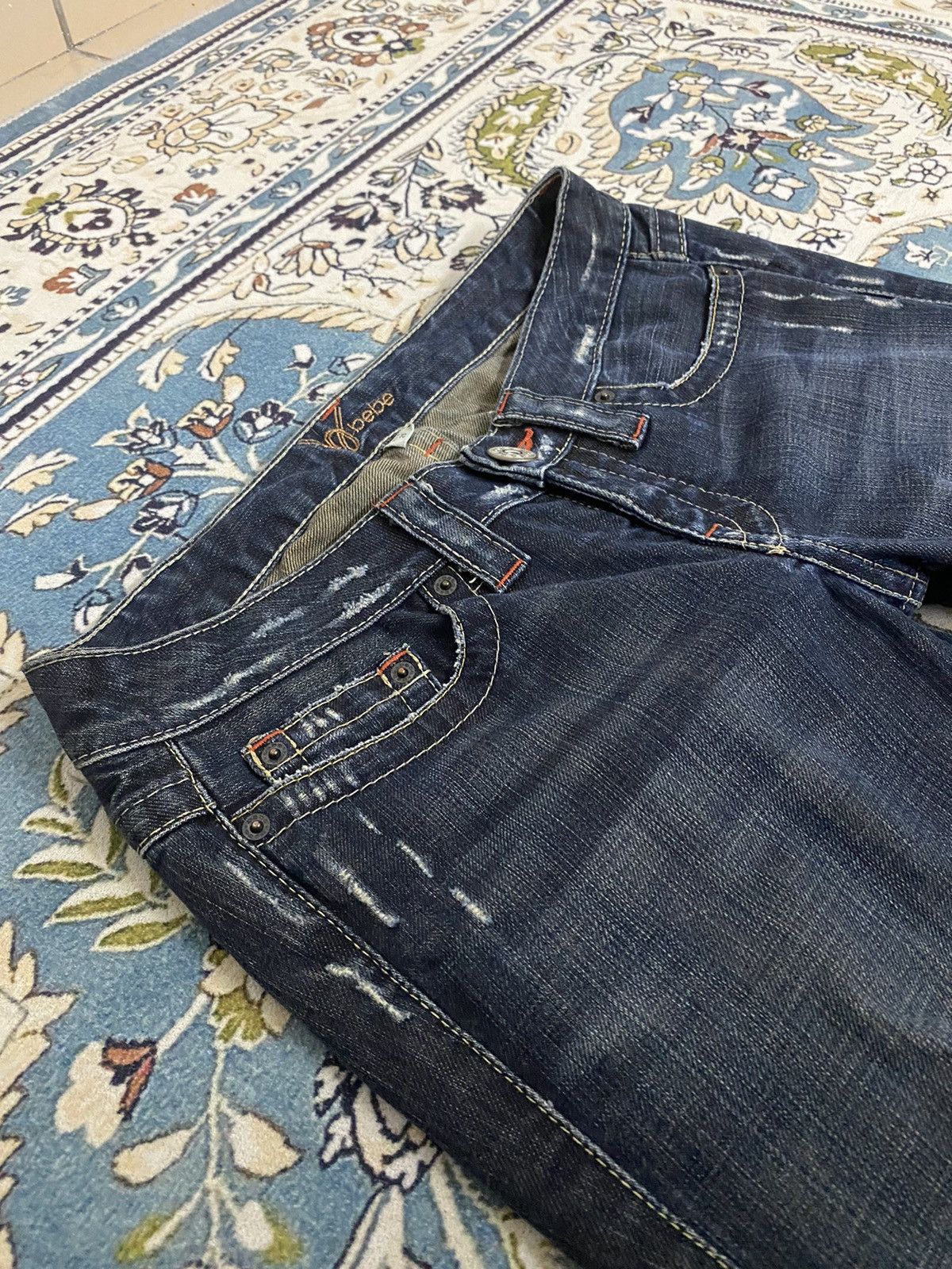 Tornado Mart 🔥 Flared jeans brand Bebe Size 29" - 4 Thumbnail