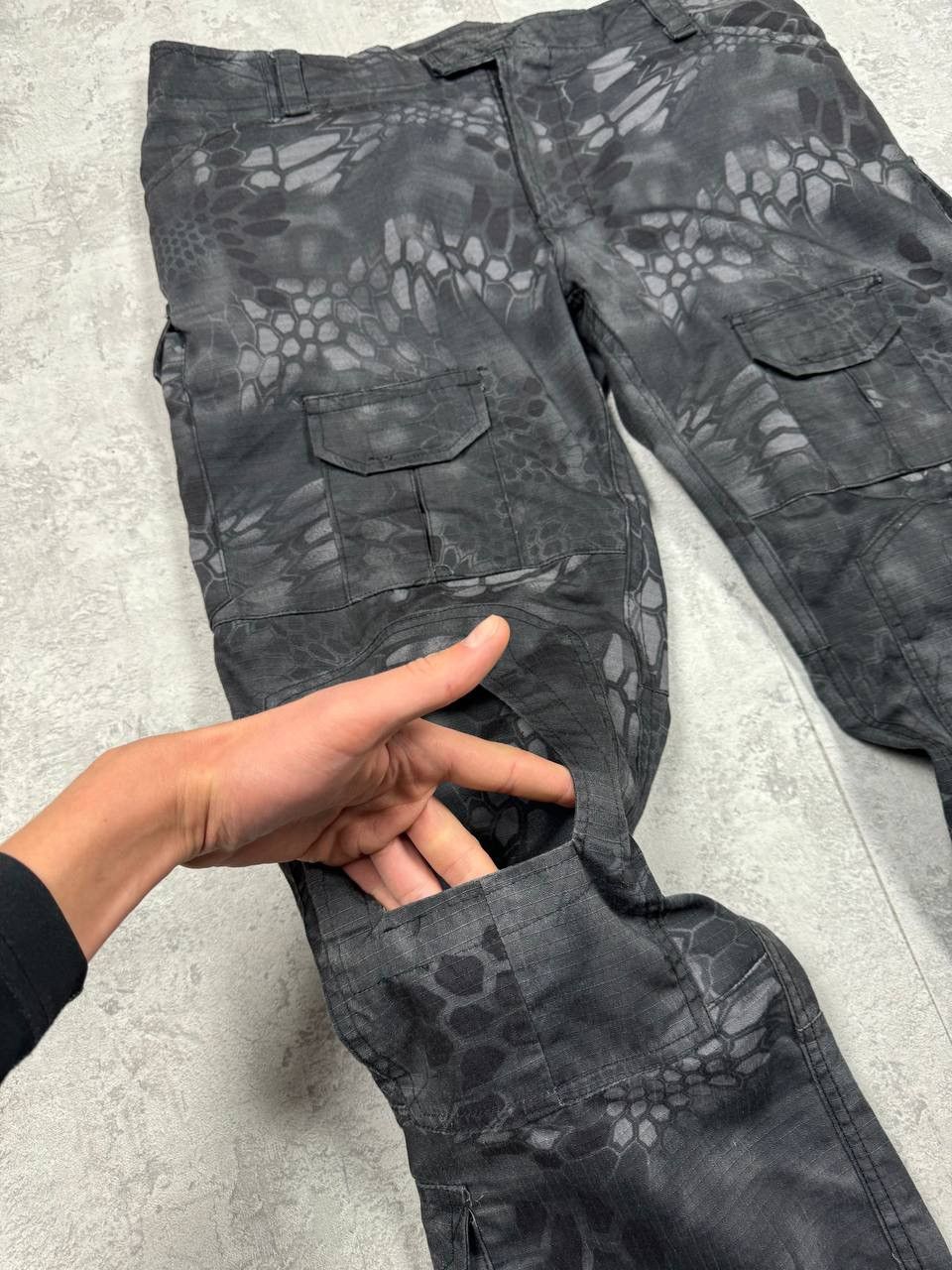 Japanese Brand Emerson Gray Camo Multipocket Tactical Pants Size 36 Size US 36 / EU 52 - 6 Thumbnail