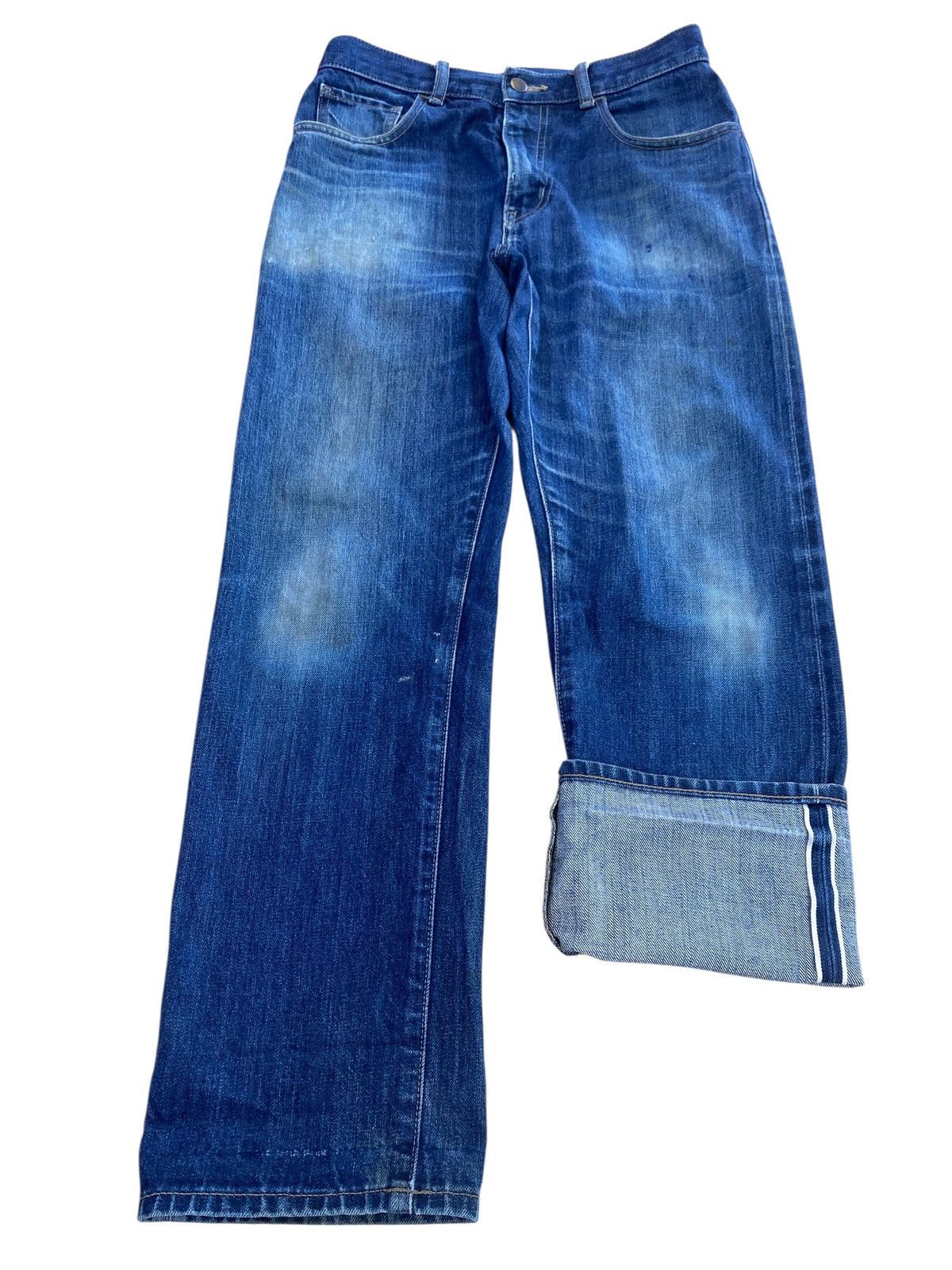 Uniqlo Uniqlo Selvedge Faded Wash Loose Jeans Size US 30 / EU 46 - 1 Thumbnail