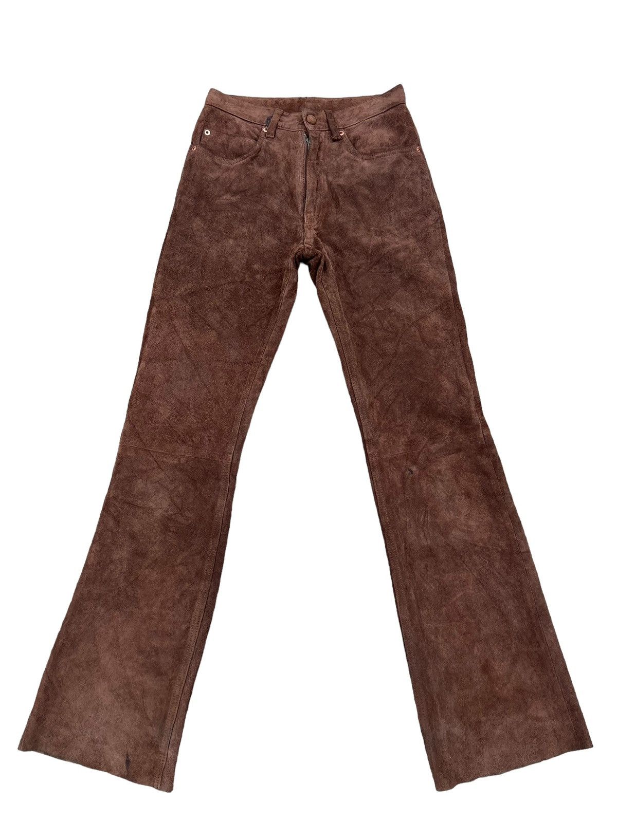 Hysteric Glamour Vintage Hysteric Glamour Kinky Jeans Suede Leather Flare Size US 28 / EU 44 - 3 Thumbnail