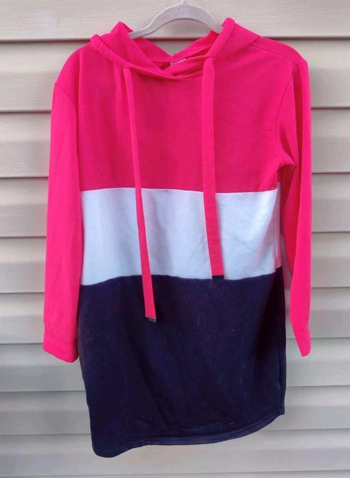 Other No Boundaries Juniors Hooded Triple Stack Dress Tunic Large Size L / US 10 / IT 46 - 2 Thumbnail