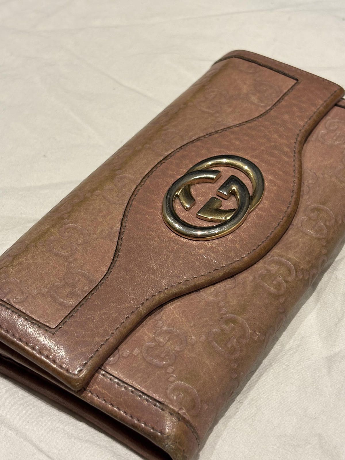Gucci Gucci - Vintage Pink Leather Wallet with GG Logo Size ONE SIZE - 3 Thumbnail