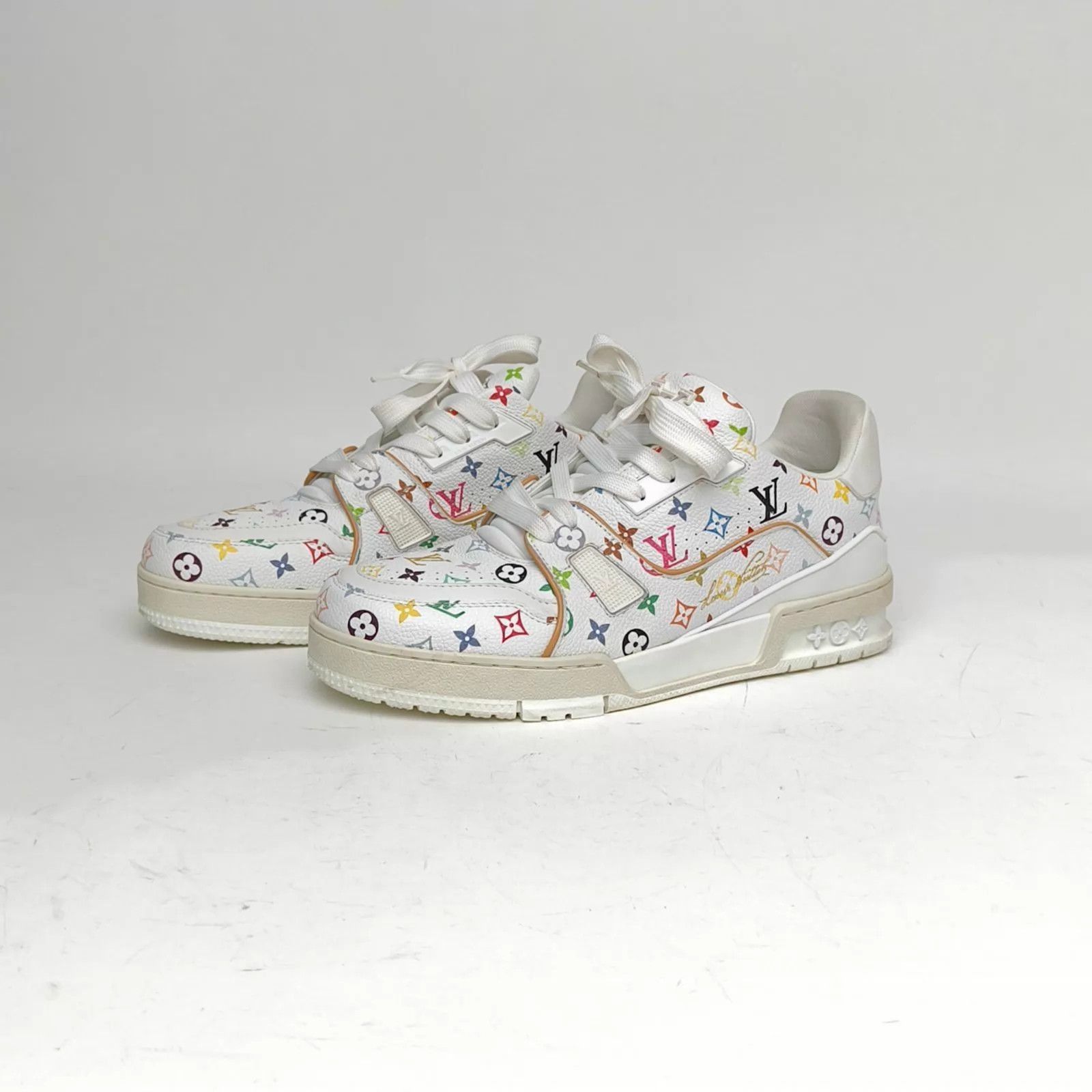 Louis Vuitton Multi-Color Patterned Low-Top Sneakers Size 8.5 Size US 8.5 / EU 41-42 - 1 Thumbnail
