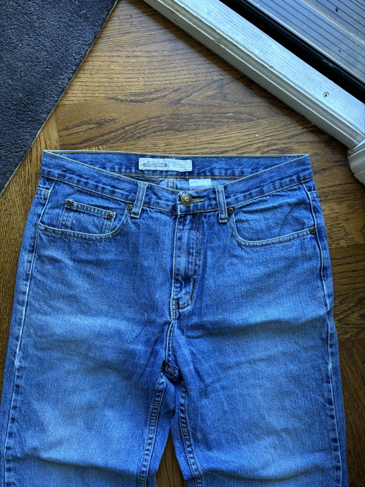 Gap × Old Navy × Vintage Vintage Boot Cut Jeans Lightwash Heel Drag 90s Y2K Wide Leg Size US 31 - 7 Thumbnail