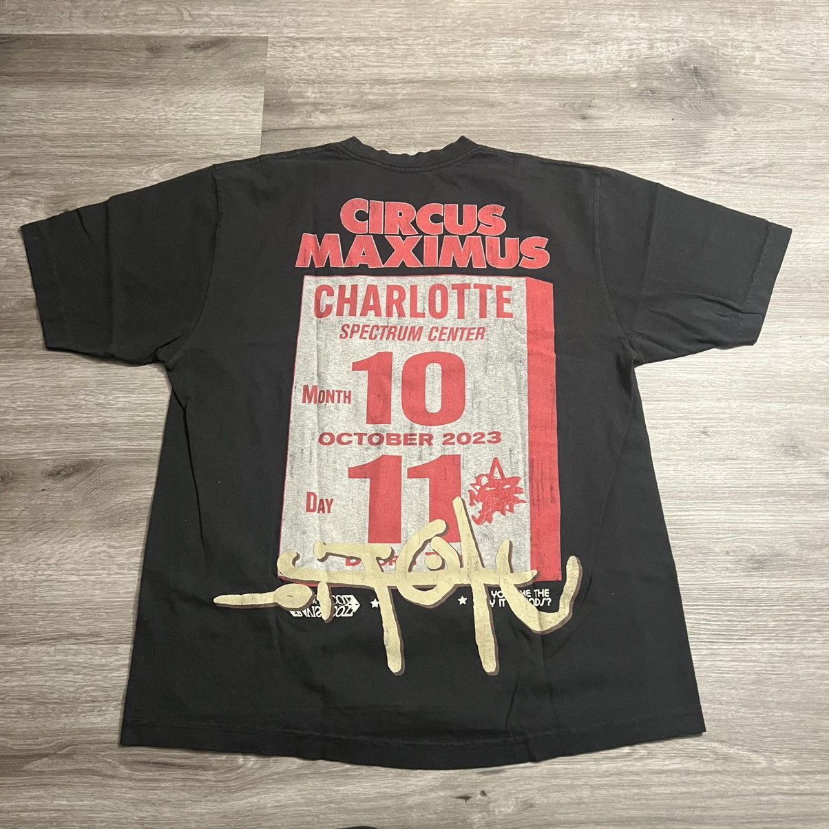 Travis Scott Travis Scott Utopia Charlotte Tour Tee Shirt Size US L / EU 52-54 / 3 - 7 Thumbnail