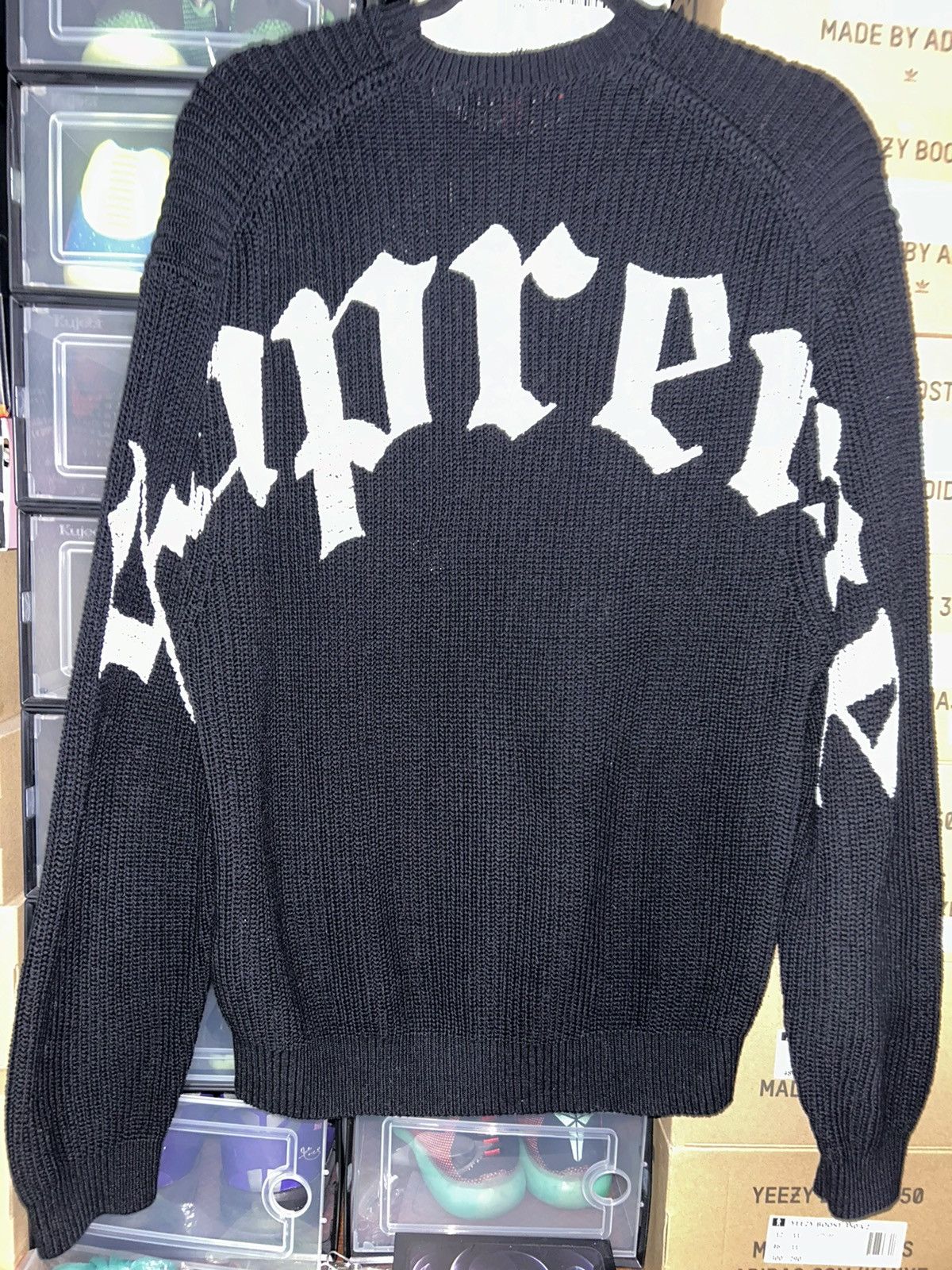 Supreme SUPREME OLD ENGLISH PRINTED SWEATER | Grailed