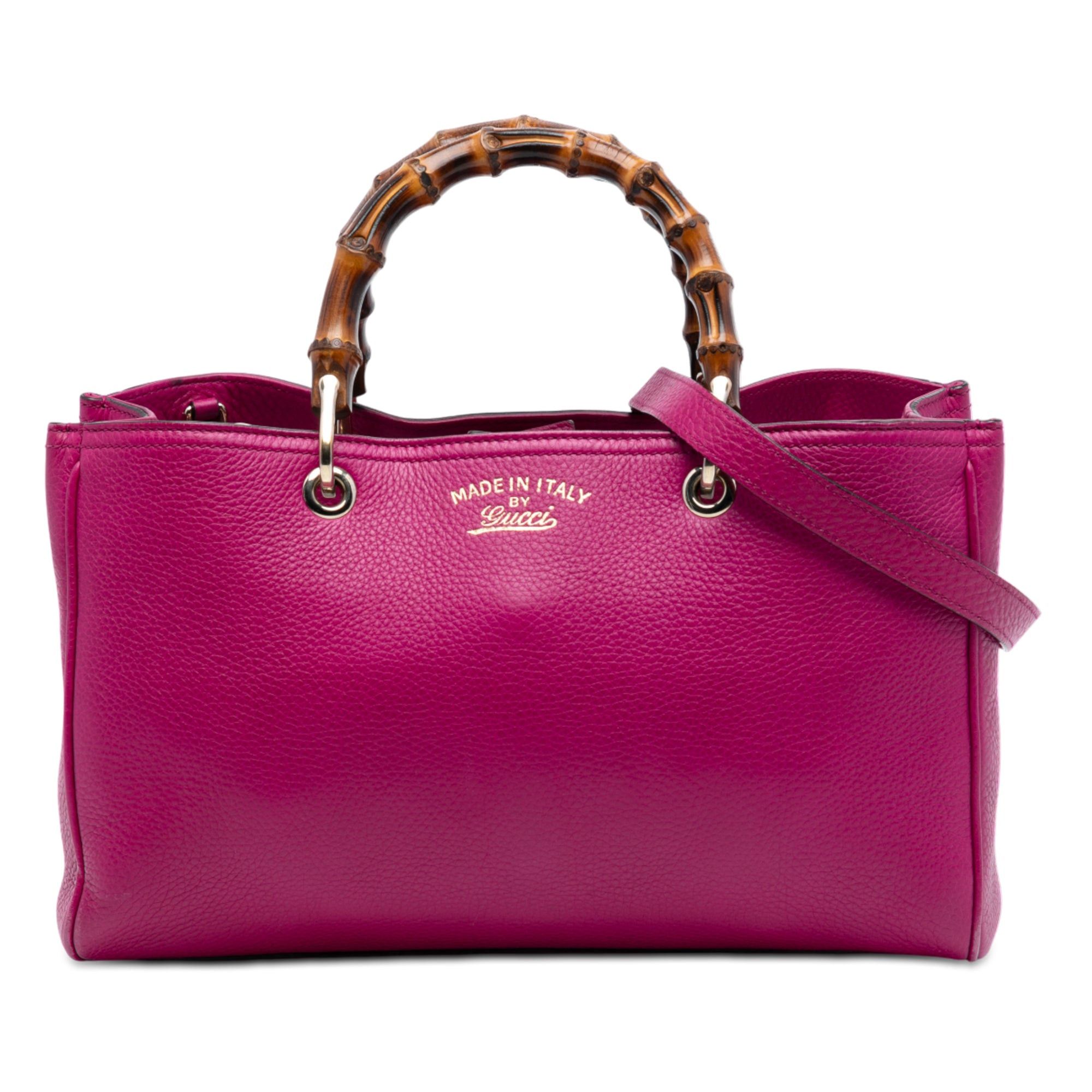 Gucci Medium Calfskin Bamboo Shopper Satchel Size ONE SIZE - 1 Thumbnail