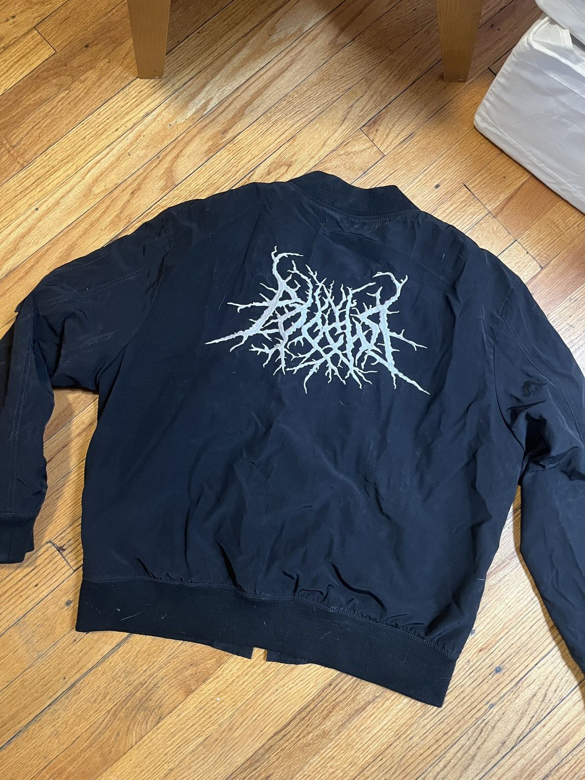 image of Gosha Rubchinskiy Anton Lisin Bomber Jacket in Black, Men's (Size Large)