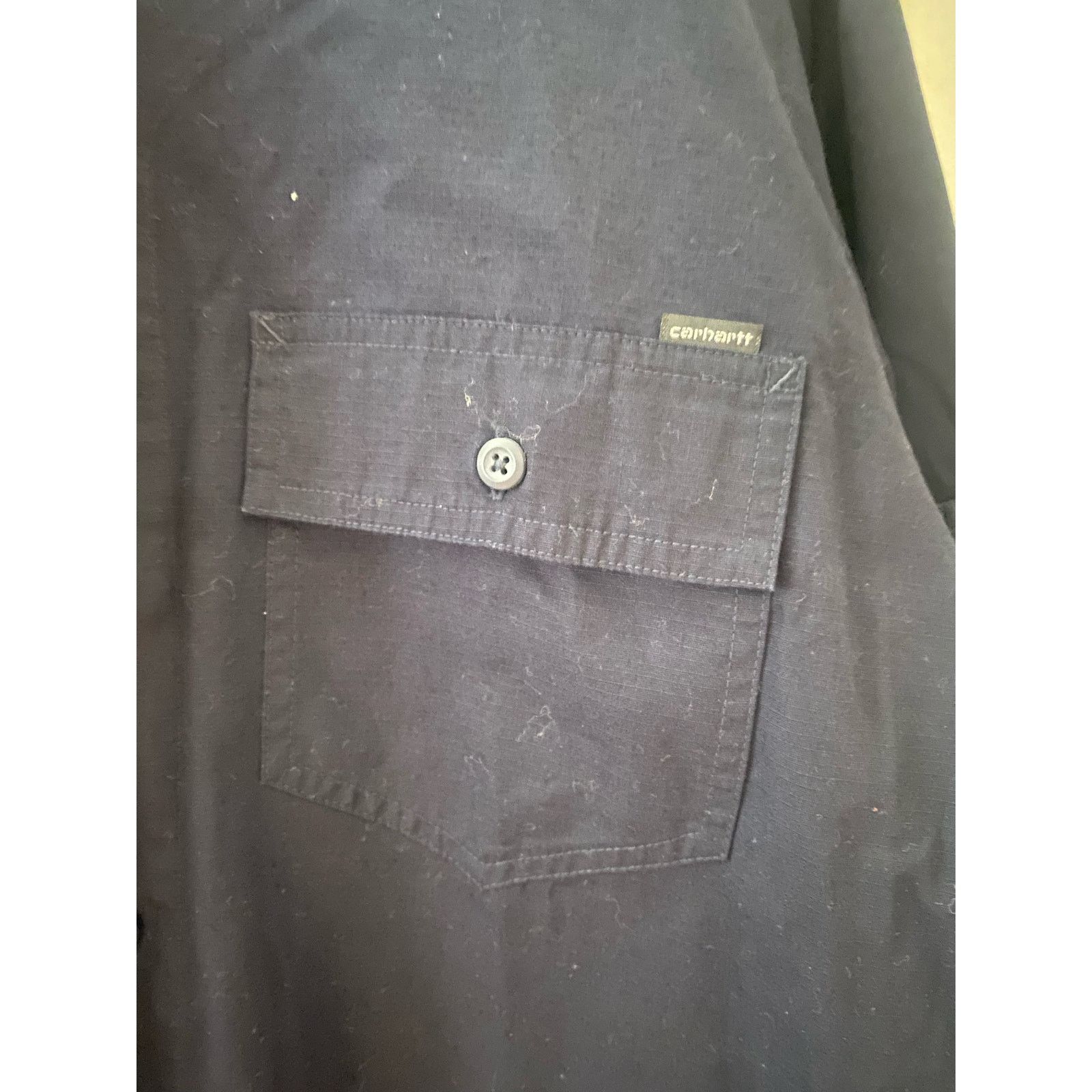 Carhartt Wip Carhartt WIP Pierre Shirt Dark Navy Stone Washed m xlarge Size US XL / EU 56 / 4 - 1 Thumbnail