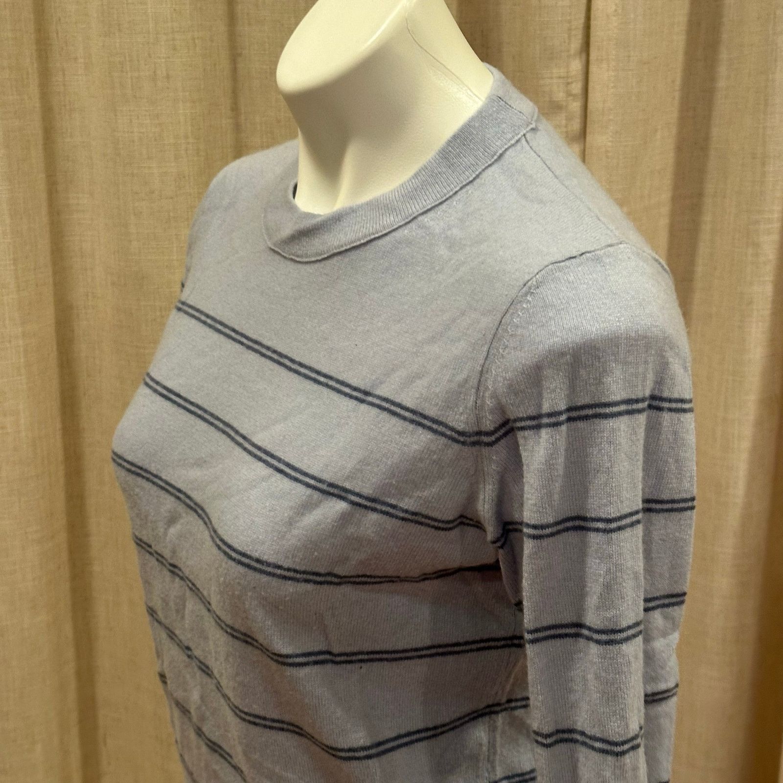 Vince Vince Blue Striped Wool Cashmere Sweater sz S Size S / US 4 / IT 40 - 11 Thumbnail