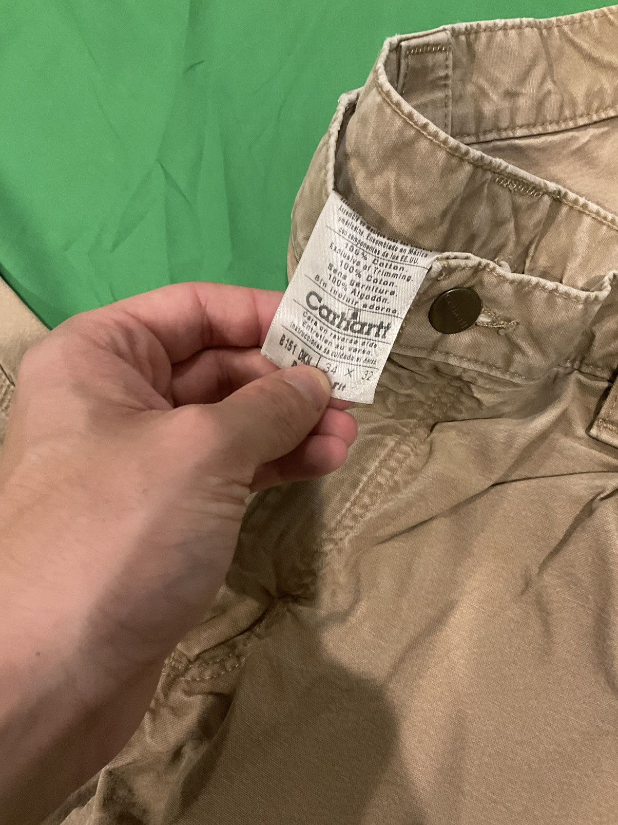 Carhartt × Vintage Vintage Tan Carhartt cargo pants Size US 34 / EU 50 - 3 Thumbnail