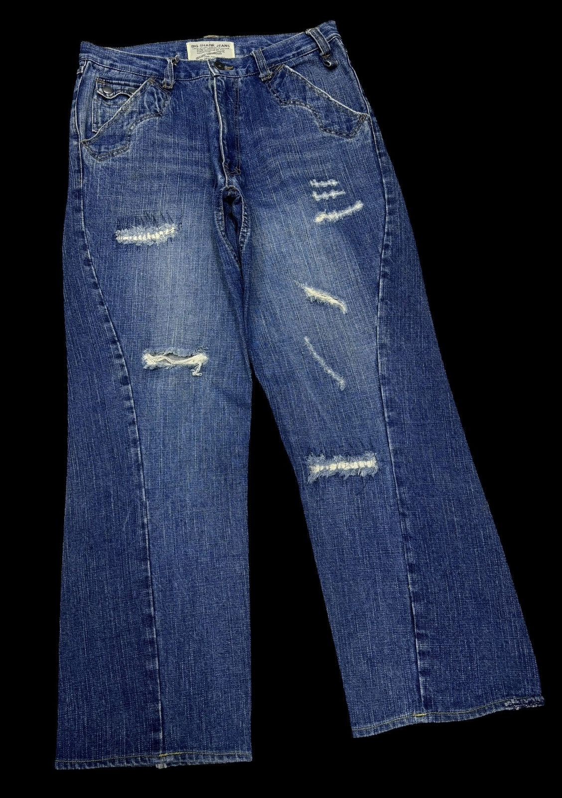 Acne Studios BAGGY Big Shark Jeans Acne Studios Style Distressed Denim Size US 31 - 3 Thumbnail