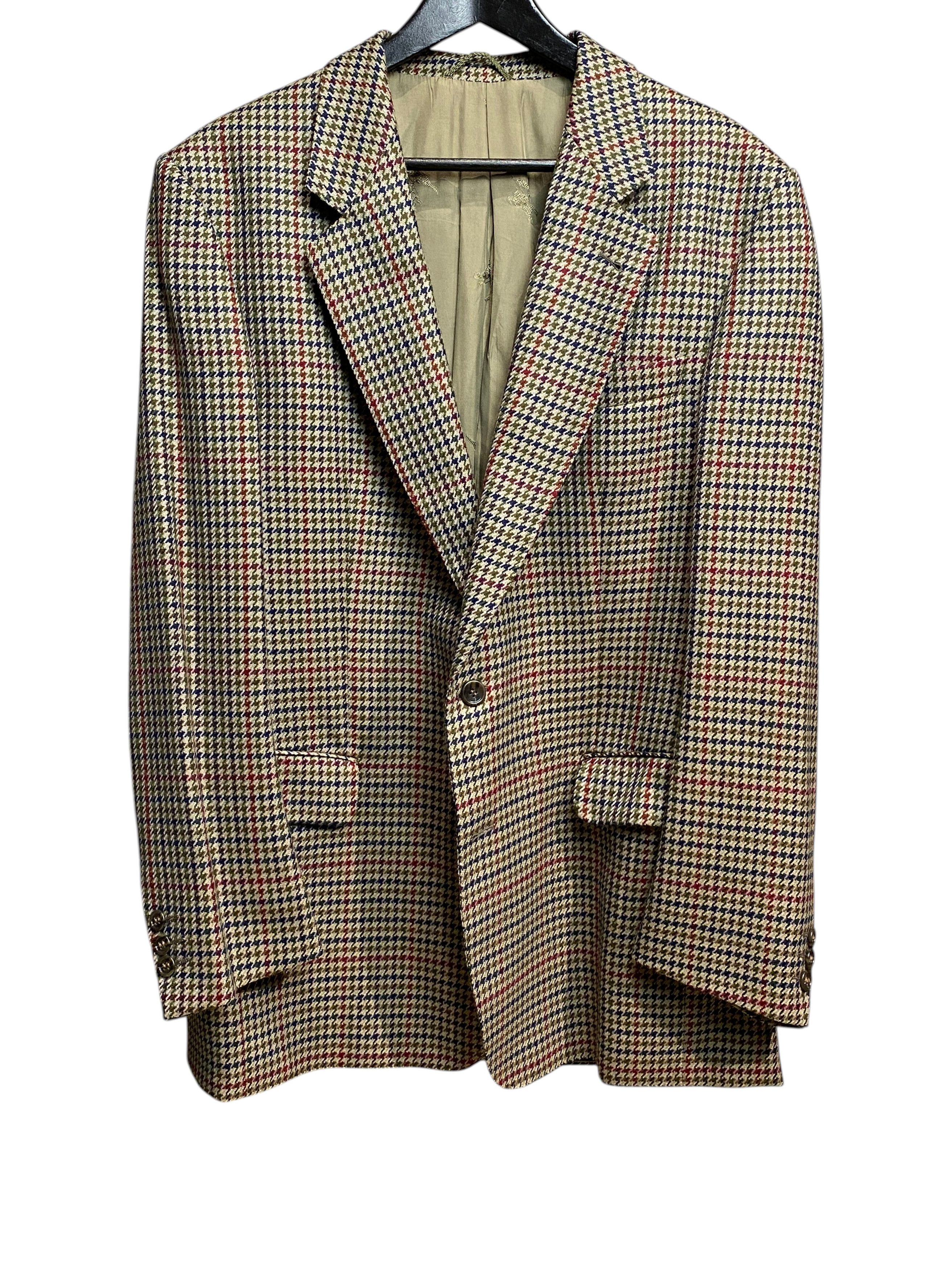 Burberry Burberry Multicolor Gun Club Check Wool Blazer Sport Jacket Size 42R - 1 Thumbnail