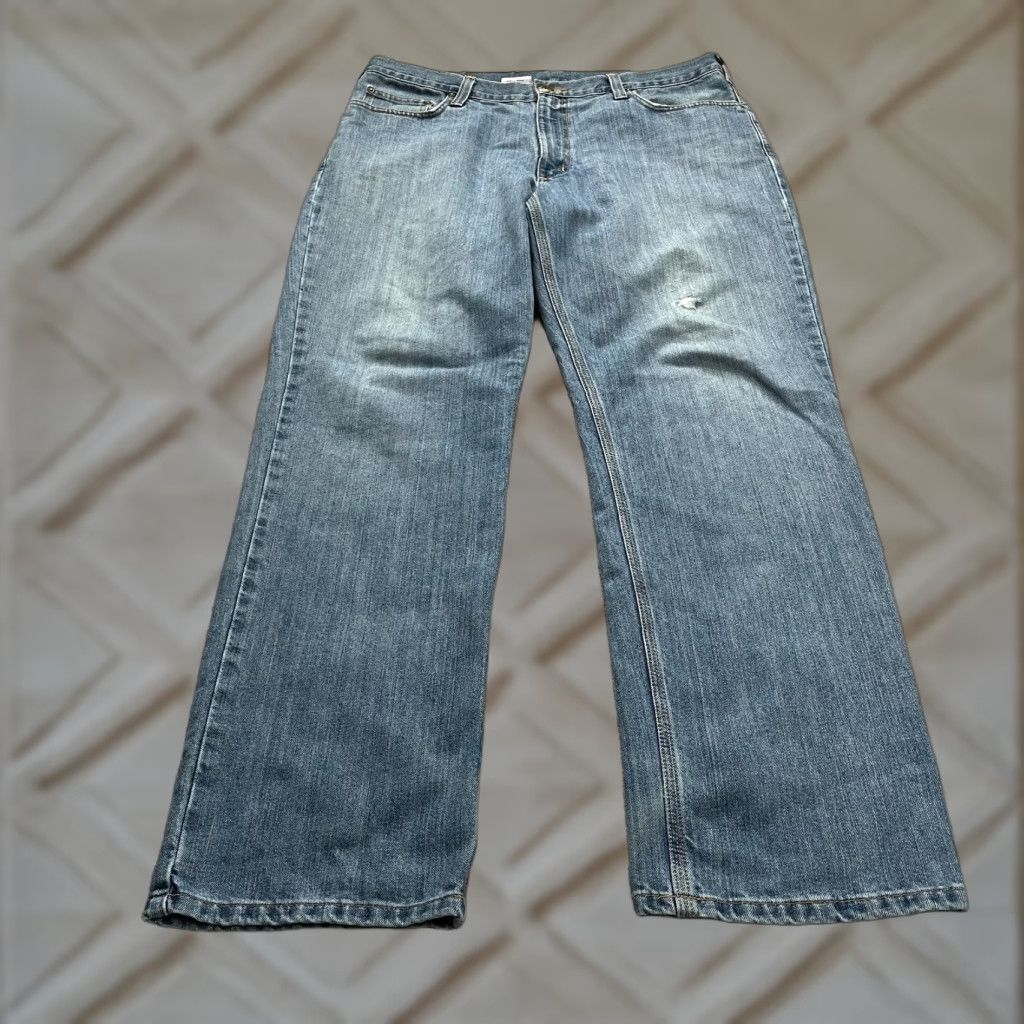 Carhartt Carhartt Jeans Mens 40x30.5 Blue Medium Wash Straight Leg Cotton Casual Size US 40 / EU 56 - 1 Thumbnail