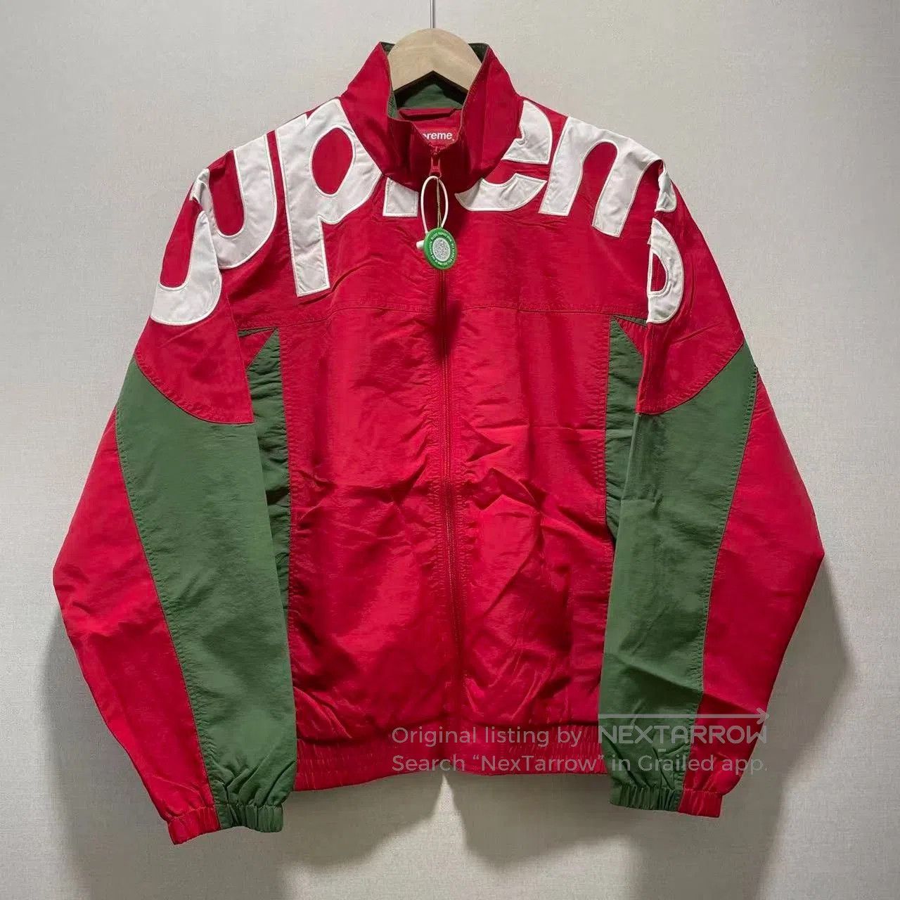 Supreme Supreme Red Green Shoulder Logo Jacket. Size US M / EU 48-50 / 2 - 1 Thumbnail