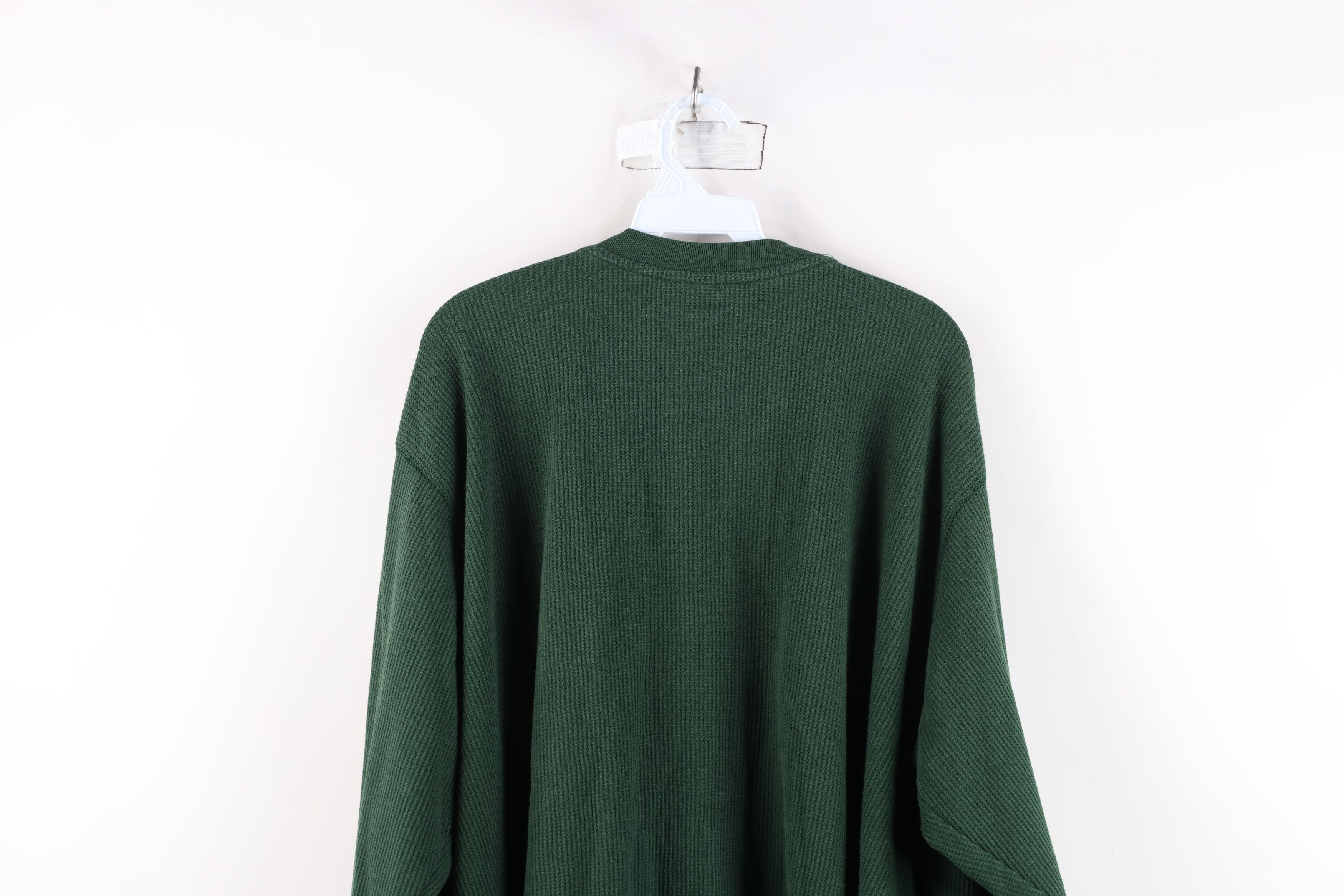 Vintage Vintage 90s Streetwear Waffle Long Sleeve Henley T-Shirt Size US XXL / EU 58 / 5 - 10 Thumbnail