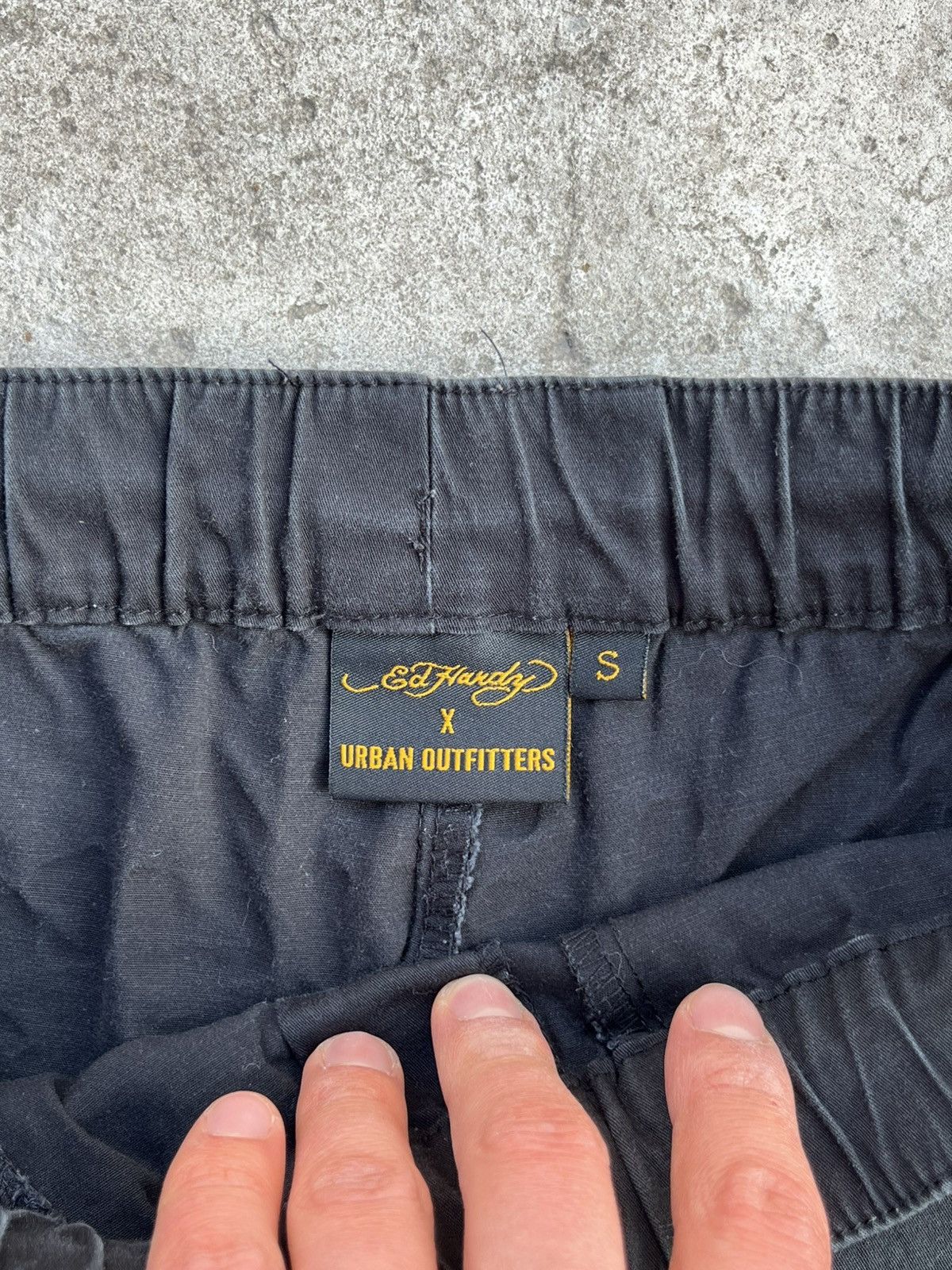 Ed Hardy Ed Hardy x Urban Outfitters Big Logo Cargo Parachute Pants Size US 30 / EU 46 - 12 Thumbnail