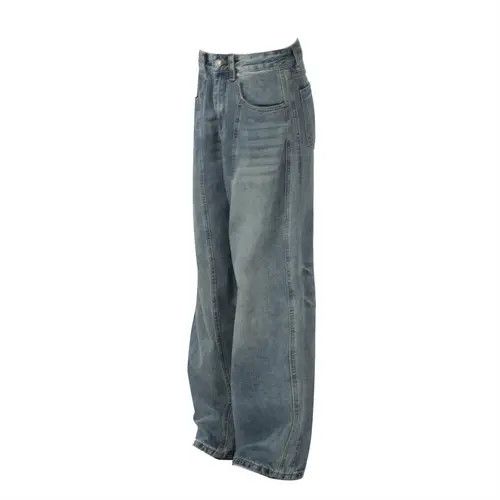 Handmade × Japanese Brand × Jean Pants American retro washed distressed patchwork jeans Size US 34 / EU 50 - 2 Thumbnail
