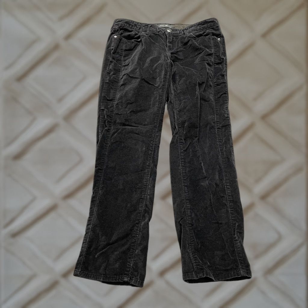 Eddie Bauer Eddie Bauer Pants Women Straight Leg Mid Rise Cotton Blend Black 32x27 Petite 6P Casual Chino with Stretch Size 28" / US 6 / IT 42 - 1 Thumbnail