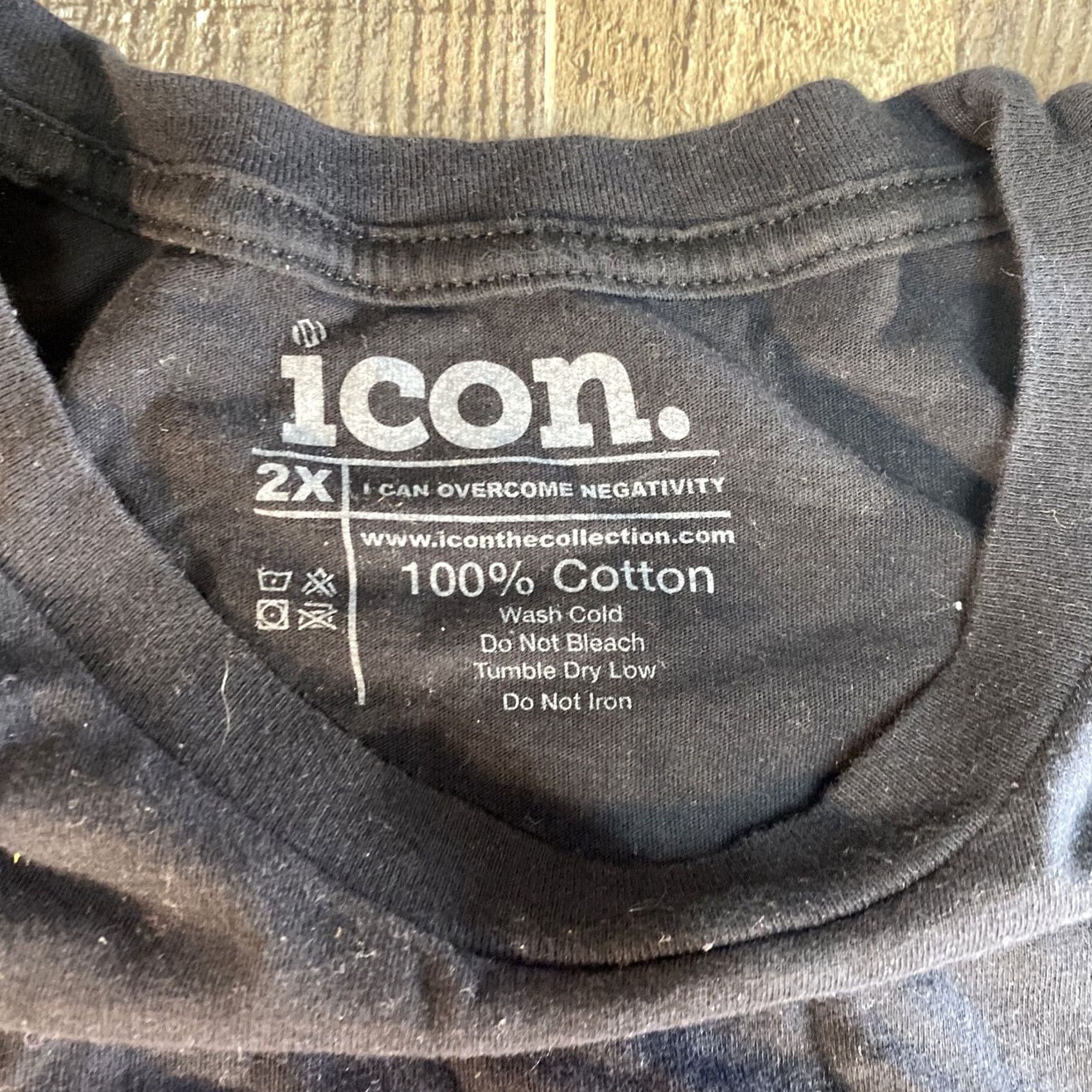 Vintage Mens Icon tee Black xxxlarge Size US XXL / EU 58 / 5 - 3 Thumbnail