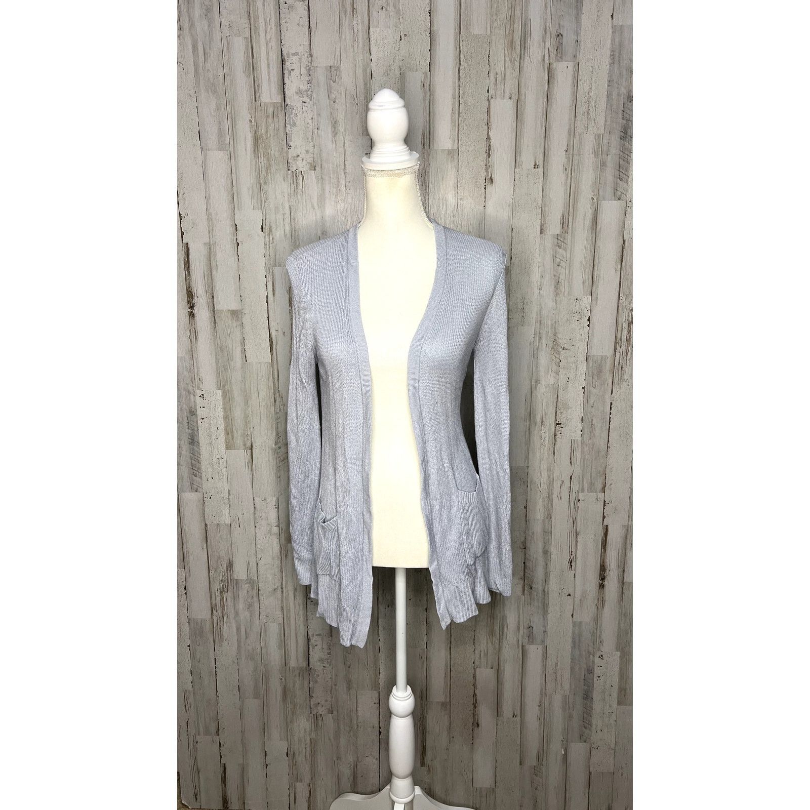 Nine West Nine West Women's Blue Long Sleeve Open Front Cardigan Small Size S / US 4 / IT 40 - 2 Thumbnail