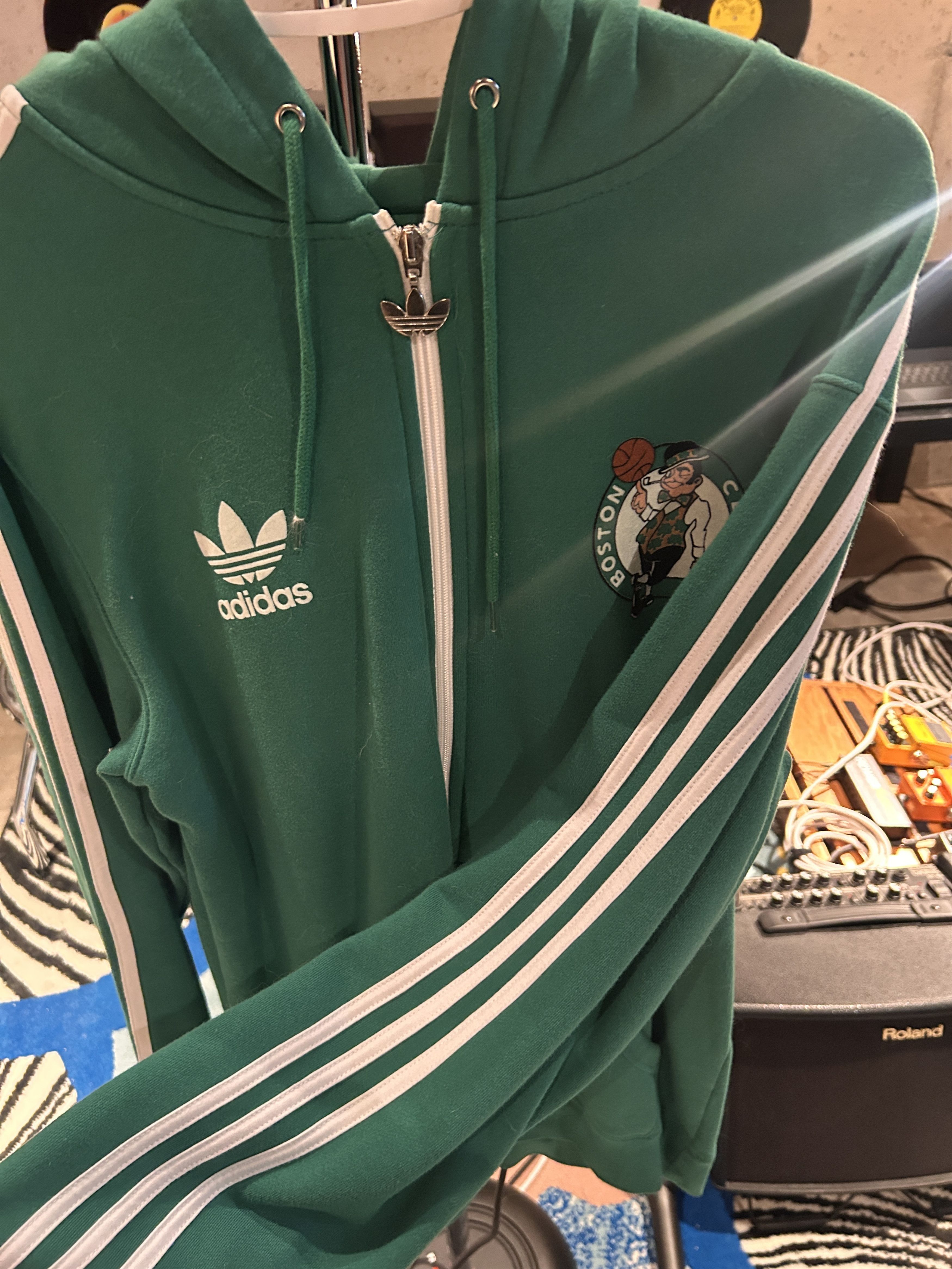 Adidas Vintage Adidas Boston Celtics full-zip hoodie Size US M / EU 48-50 / 2 - 7 Thumbnail