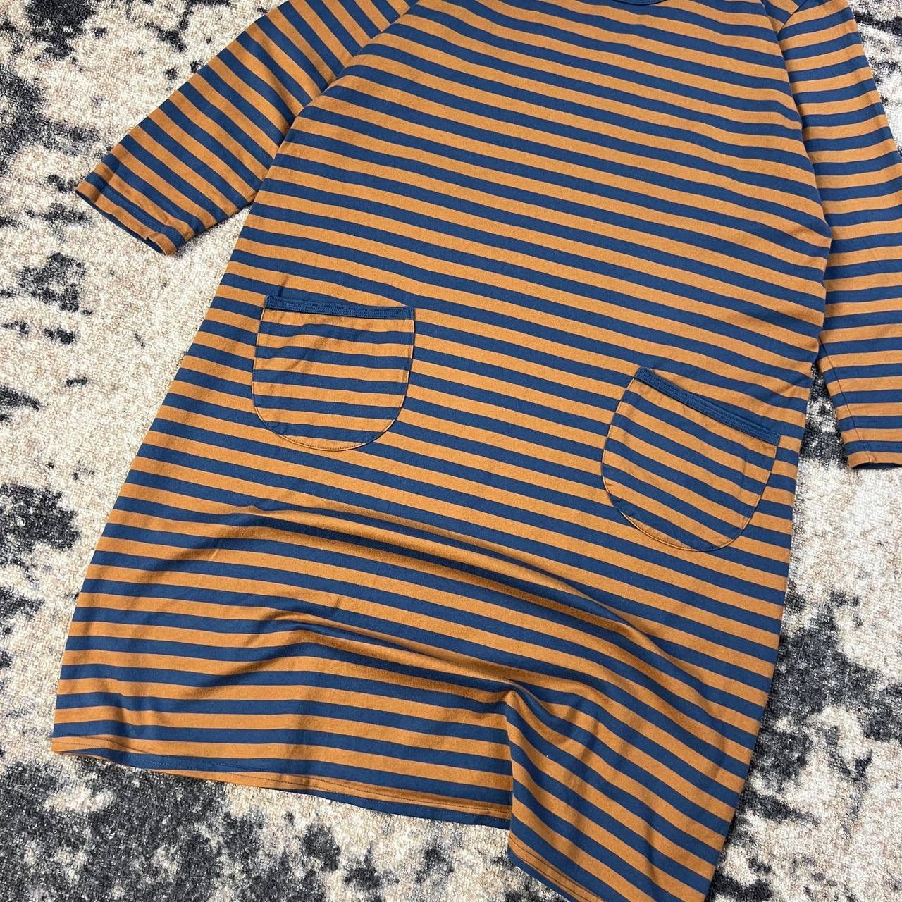 Marimekko Marimekko Luxury Striped Midi Dress Streetwear Style Size S / US 4 / IT 40 - 3 Thumbnail
