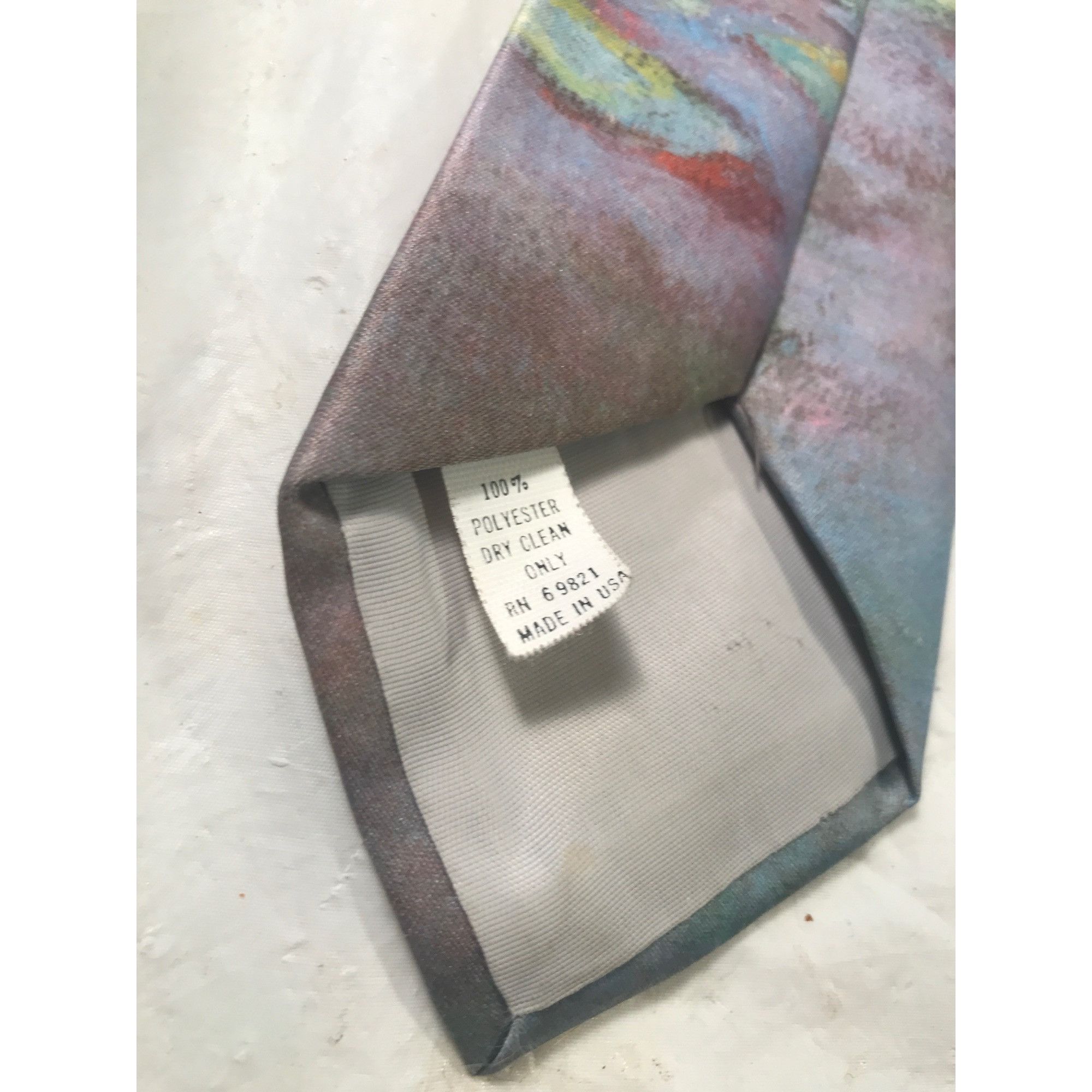 Ralph Marlin Original Ralph Marlin Vintage “Waterlilies 1987 Kneck Tie Size ONE SIZE - 4 Thumbnail