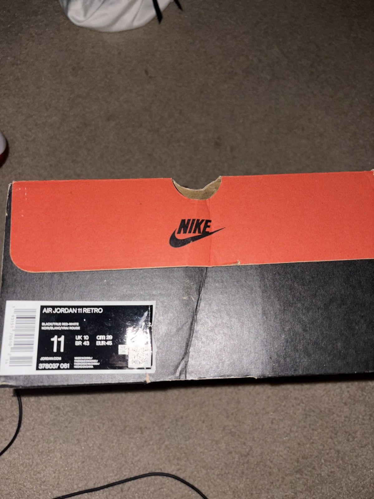 Jordan Brand Jordan 11 retro bred 2018 Size US 11 / EU 44 - 6 Thumbnail