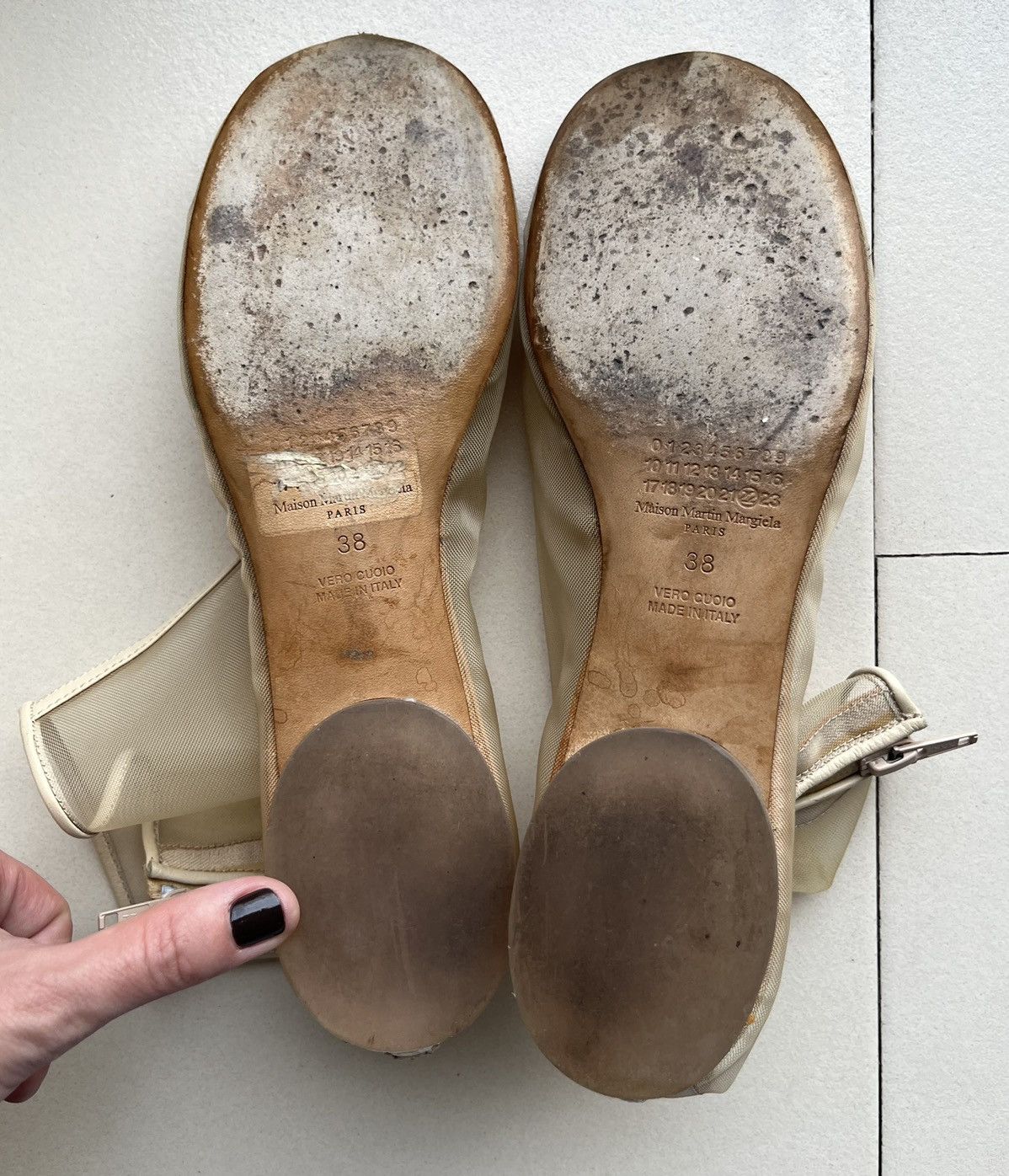 Maison Margiela SS 2012 Nude Transparent Mesh Shoes Size US 8 / IT 38 - 13 Thumbnail