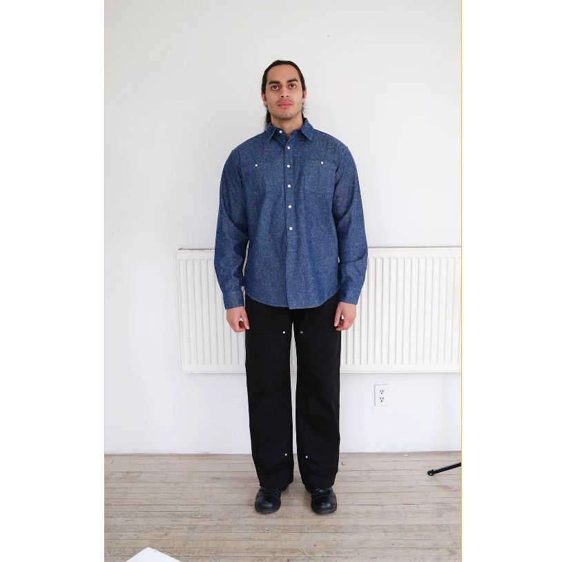Japanese Brand FAIZ T.S. Baker Double Knee Black Work Pant 34x32 $400 NWT Size US 34 / EU 50 - 8 Thumbnail