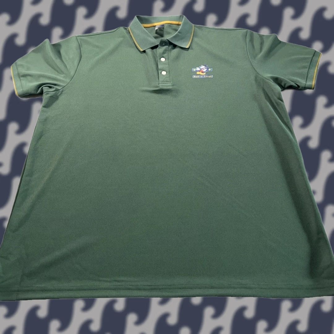 Vintage Mickey Mouse Polo Shirt Men’s L Short Sleeve Green Polo Shirt Polo Shirt Men L Green Mickey Mouse Polo shirt for Golf Casual Shirt Size US L / EU 52-54 / 3 - 1 Thumbnail