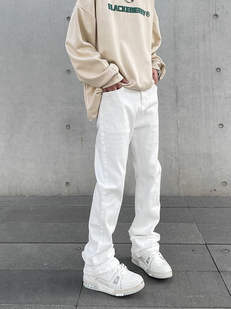 image of White Denim Jeans, Men's (Size 30)