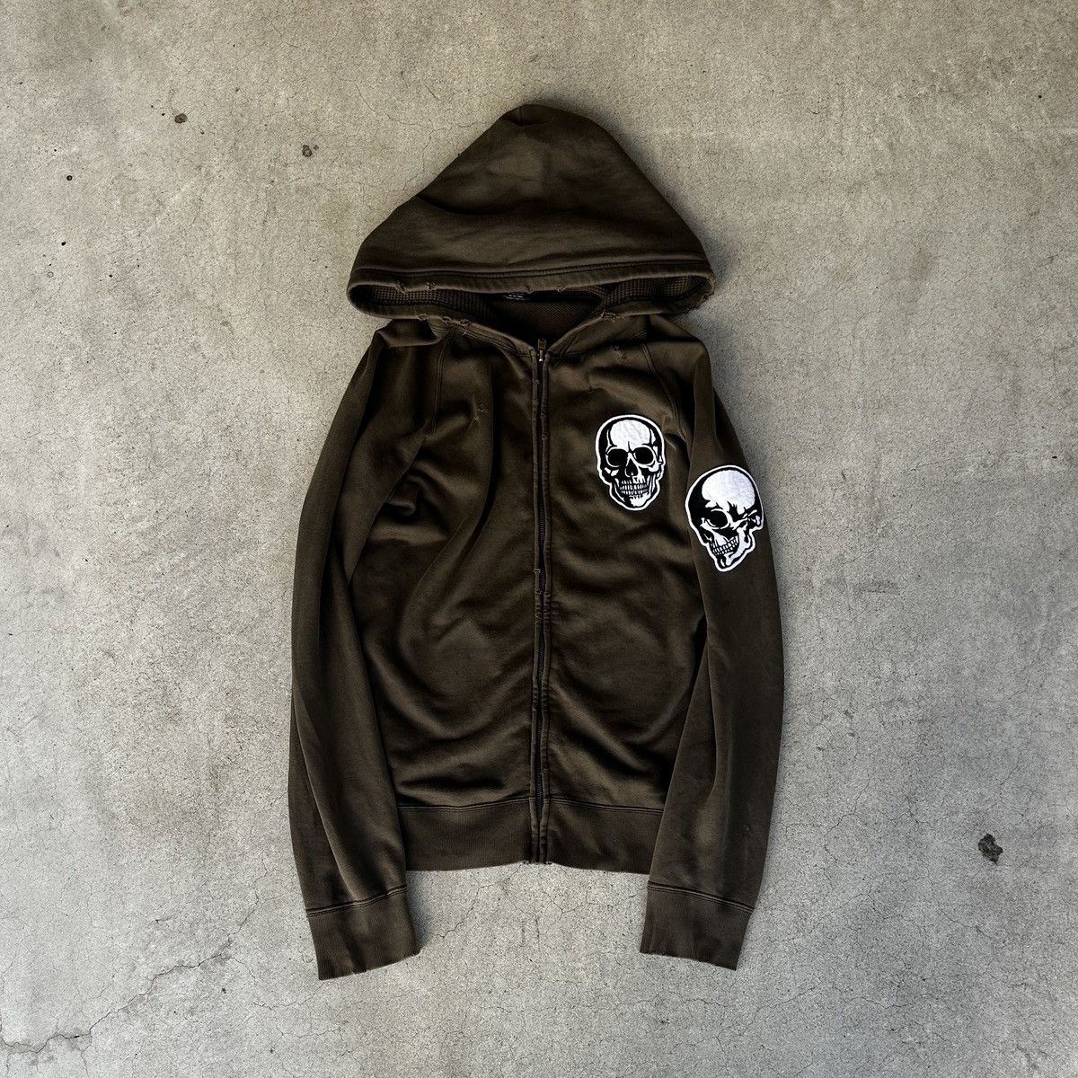 Number (N)ine 04ss Number nine skull zip hoodie archive size 2