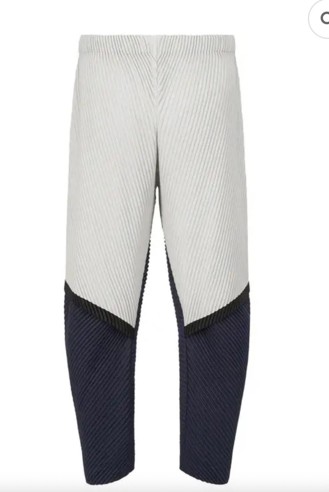 Issey Miyake Issey Miyake Framework Pants Light Grey/ Blue Size 02 Size US 34 / EU 50 - 1 Thumbnail